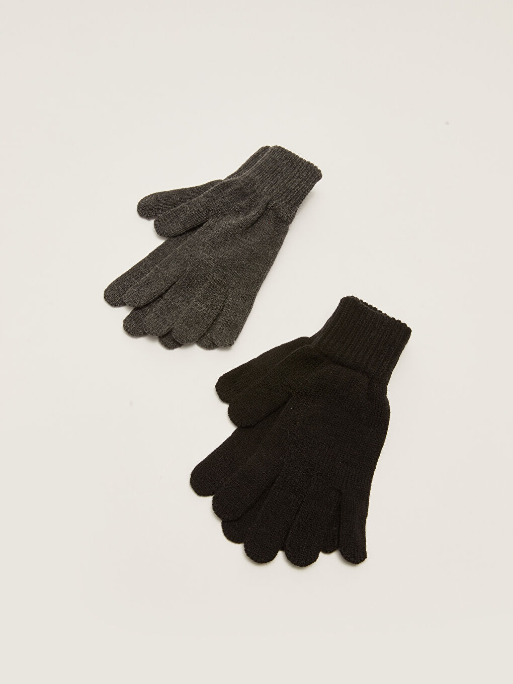 Siyah Triko Erkek Eldiven 2'li