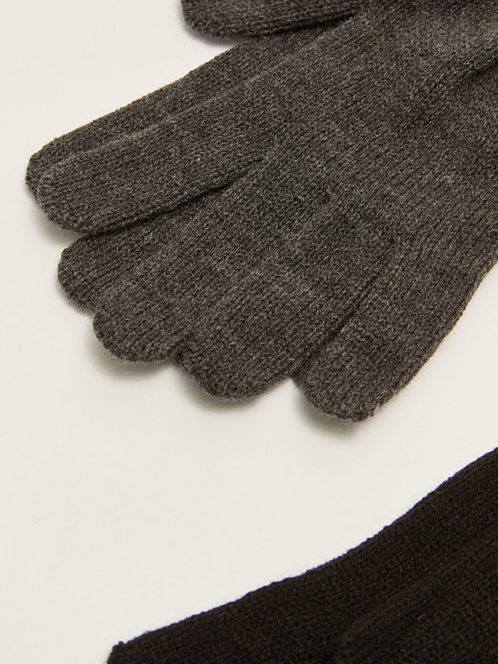 Siyah Triko Erkek Eldiven 2'li-4