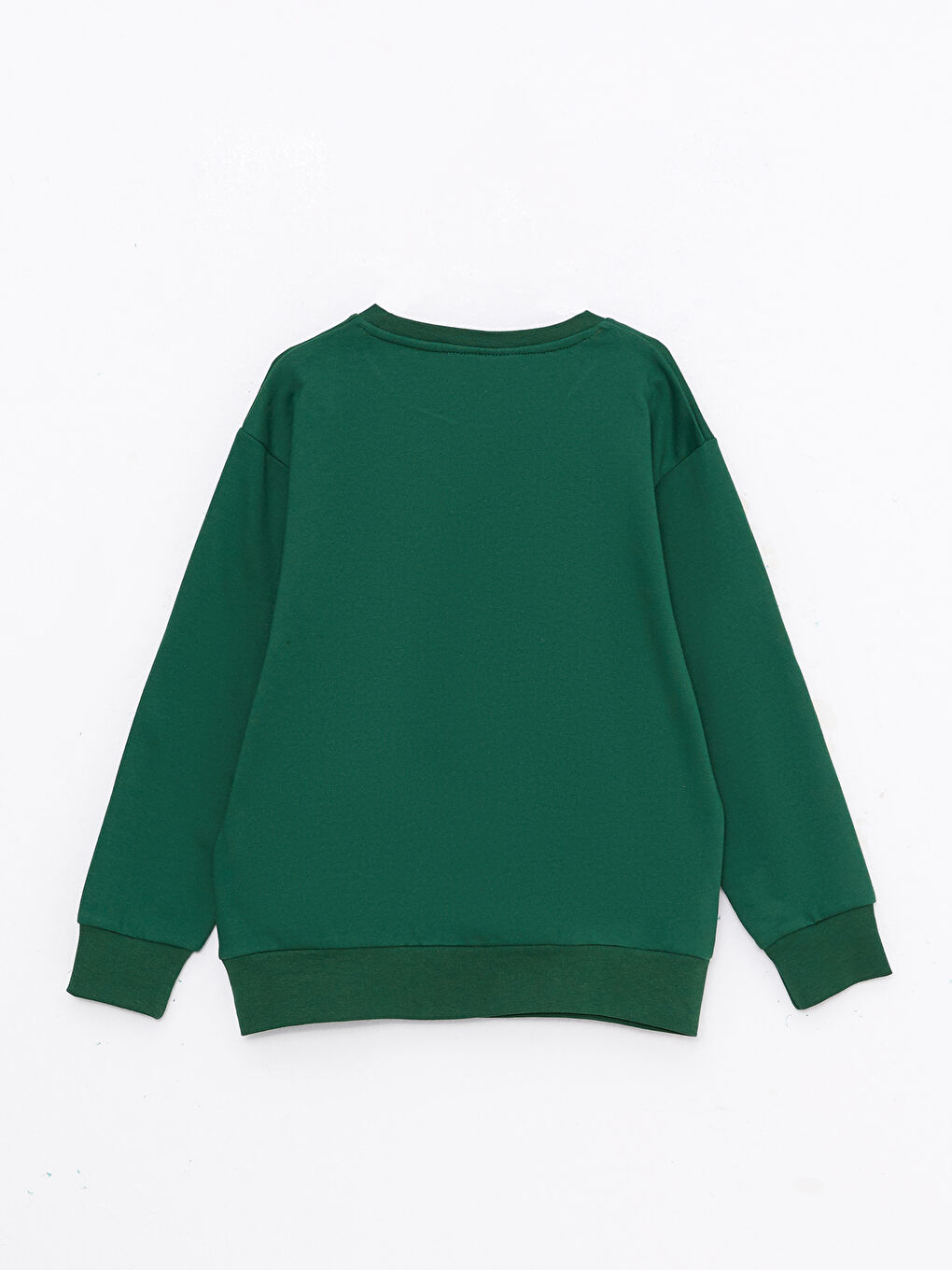 Yeşil Bisiklet Yaka Paw Patrol Baskılı Yılbaşı Temalı Uzun Kollu Erkek Çocuk Tişört-1