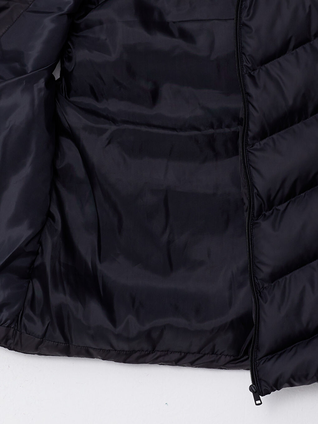 Siyah Standart Kalıp Dik Yaka Erkek Şişme Yelek-8