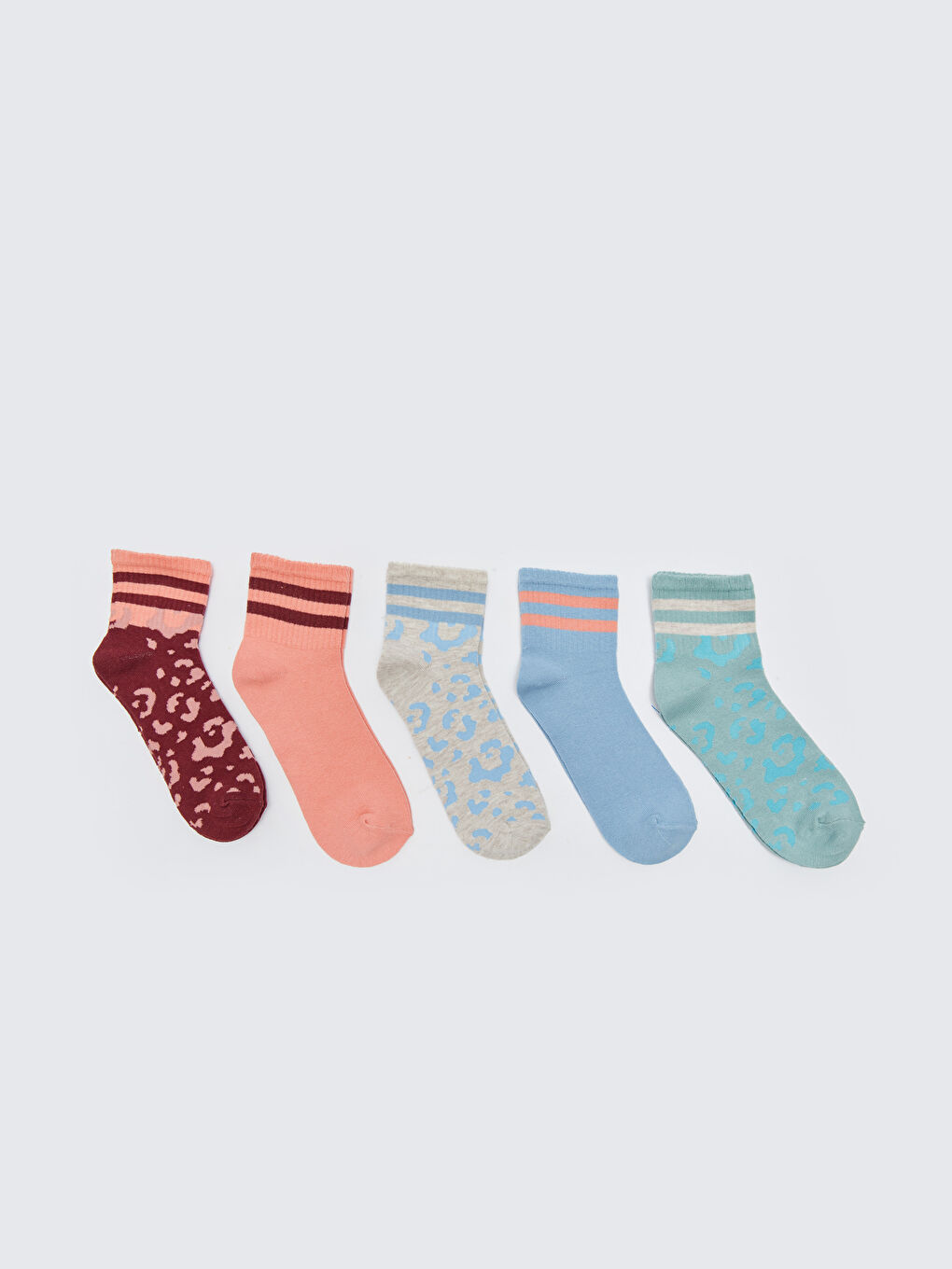 Uzorak Ženske Čarape do Gležnja Pakovanje od 5 Komada-1