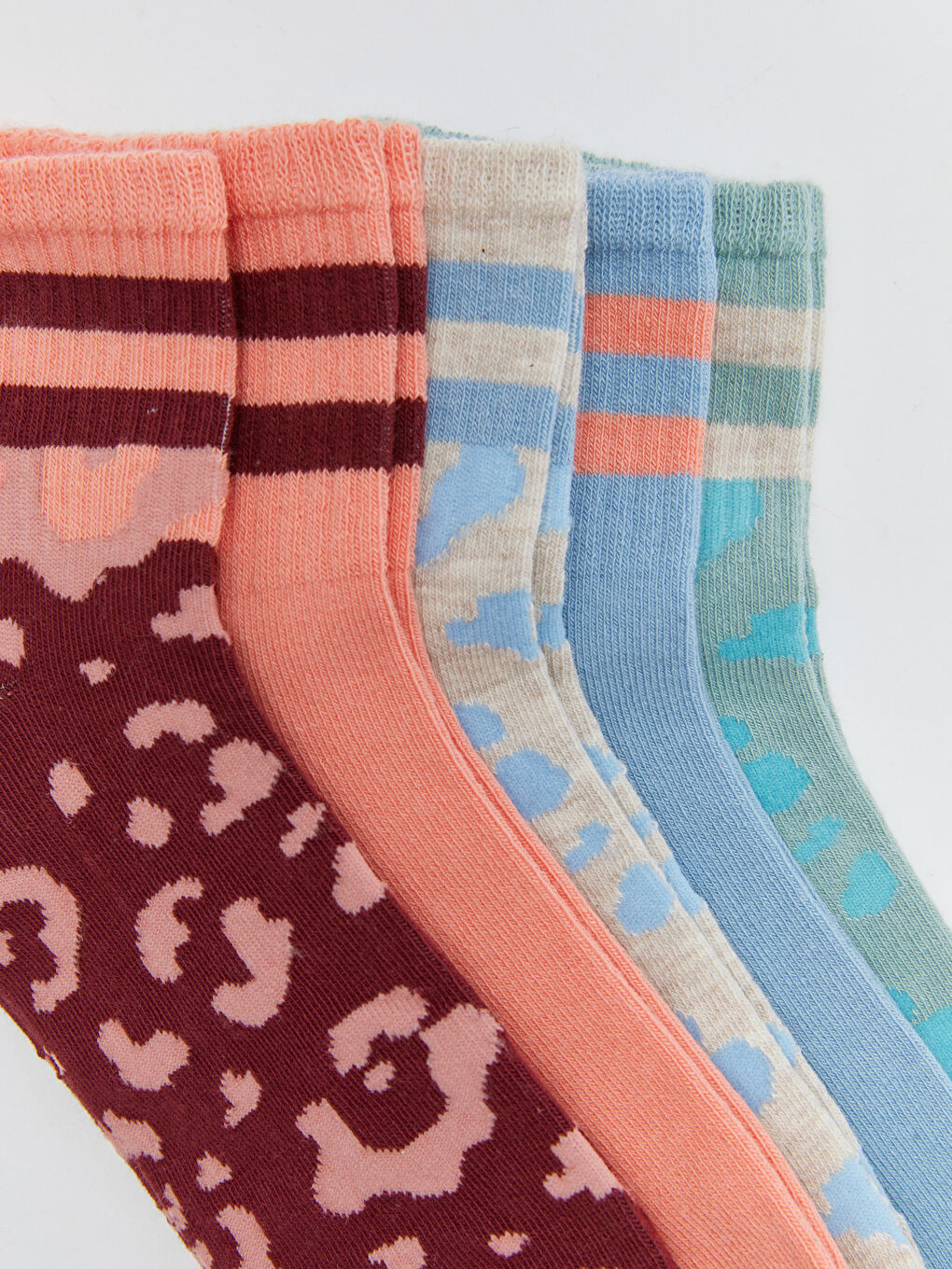 Uzorak Ženske Čarape do Gležnja Pakovanje od 5 Komada-2