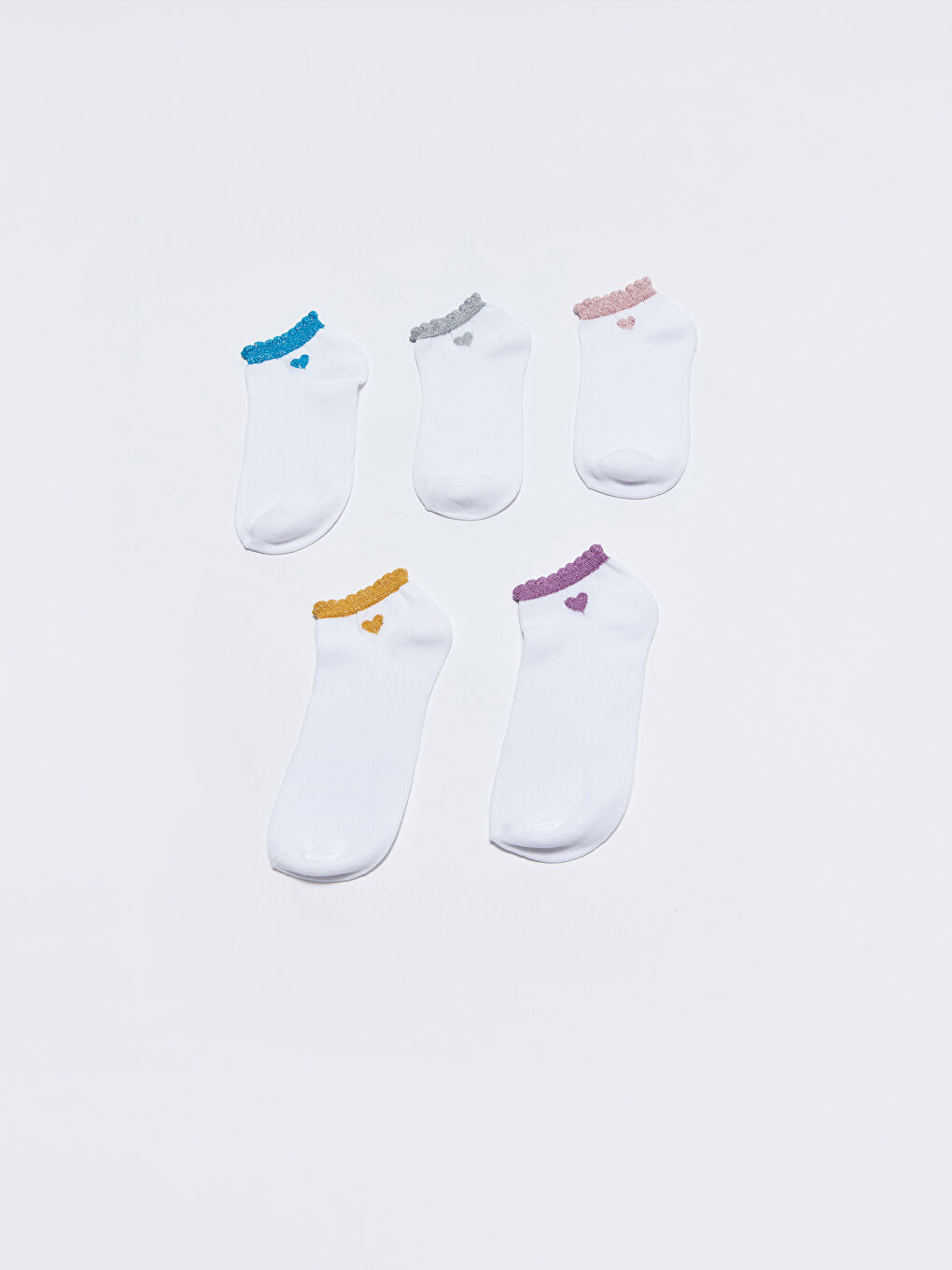LCW DREAM Bedruckte Sneaker-Socken für Damen 5er-Pack -W25788Z8-J5E