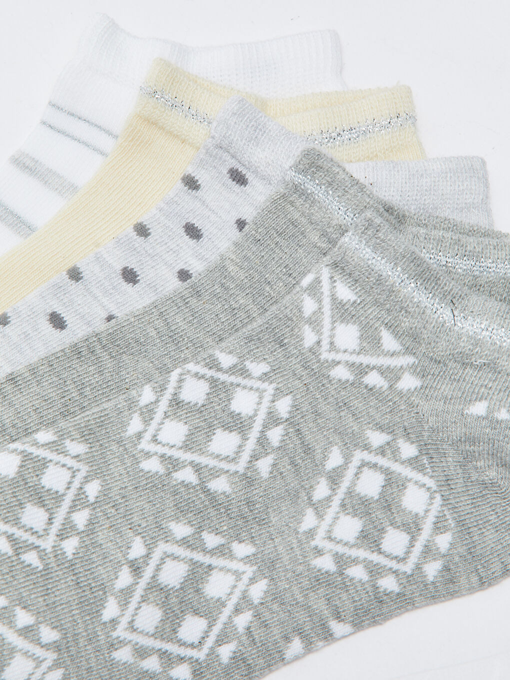 Patterned Women's Trainer Socks 5 Pack-2