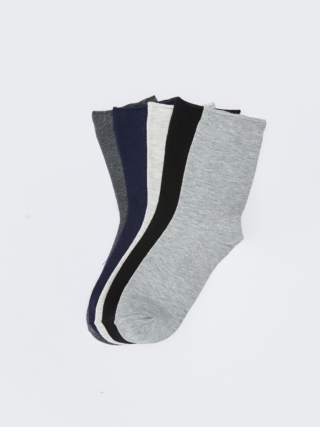 Women's Plain Ankle Socks 5 Pack
