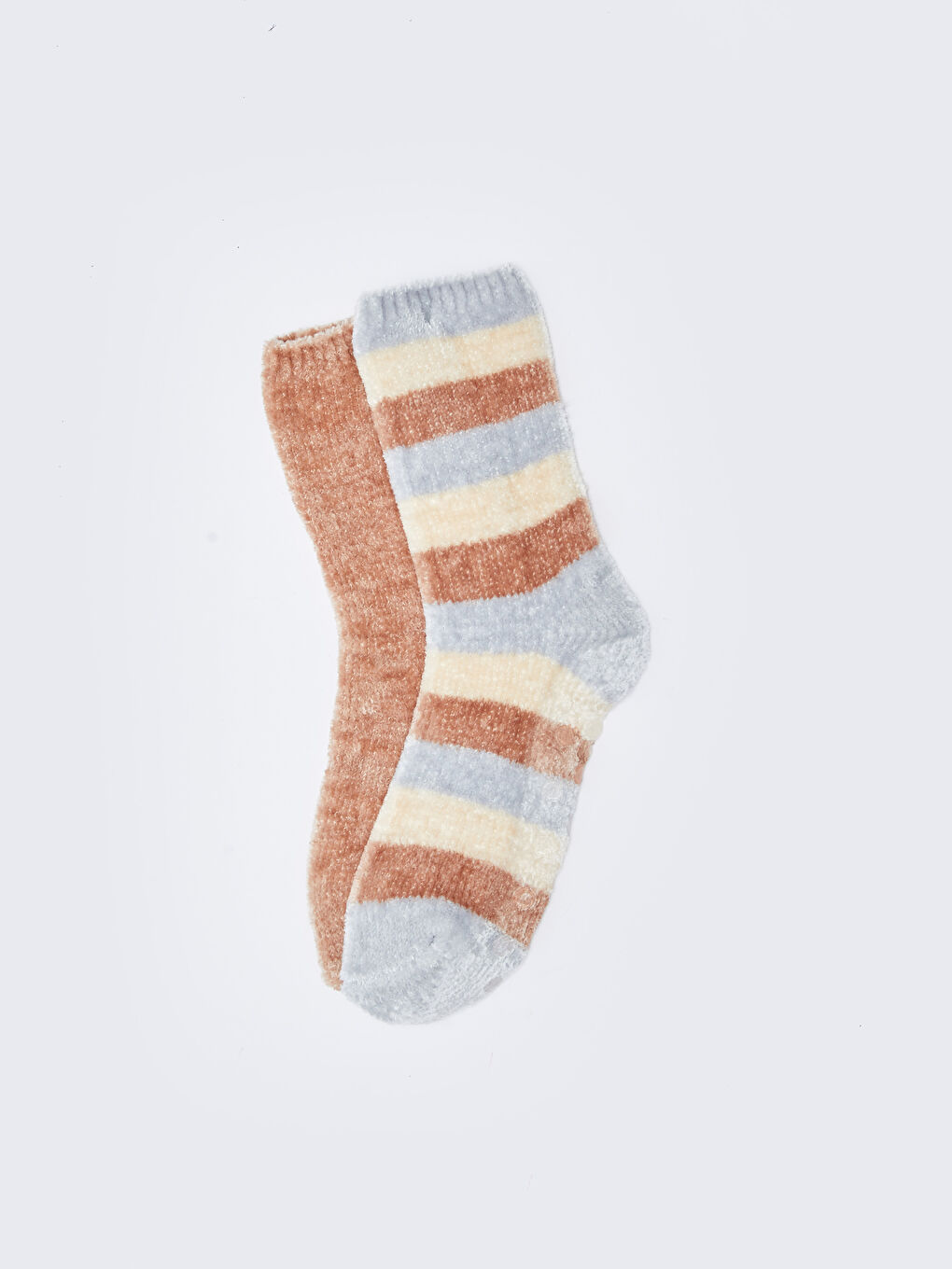 LCW DREAM Farbblock Samt Damen Homewear-Socken 2er-Pack -W25845Z8-J2E