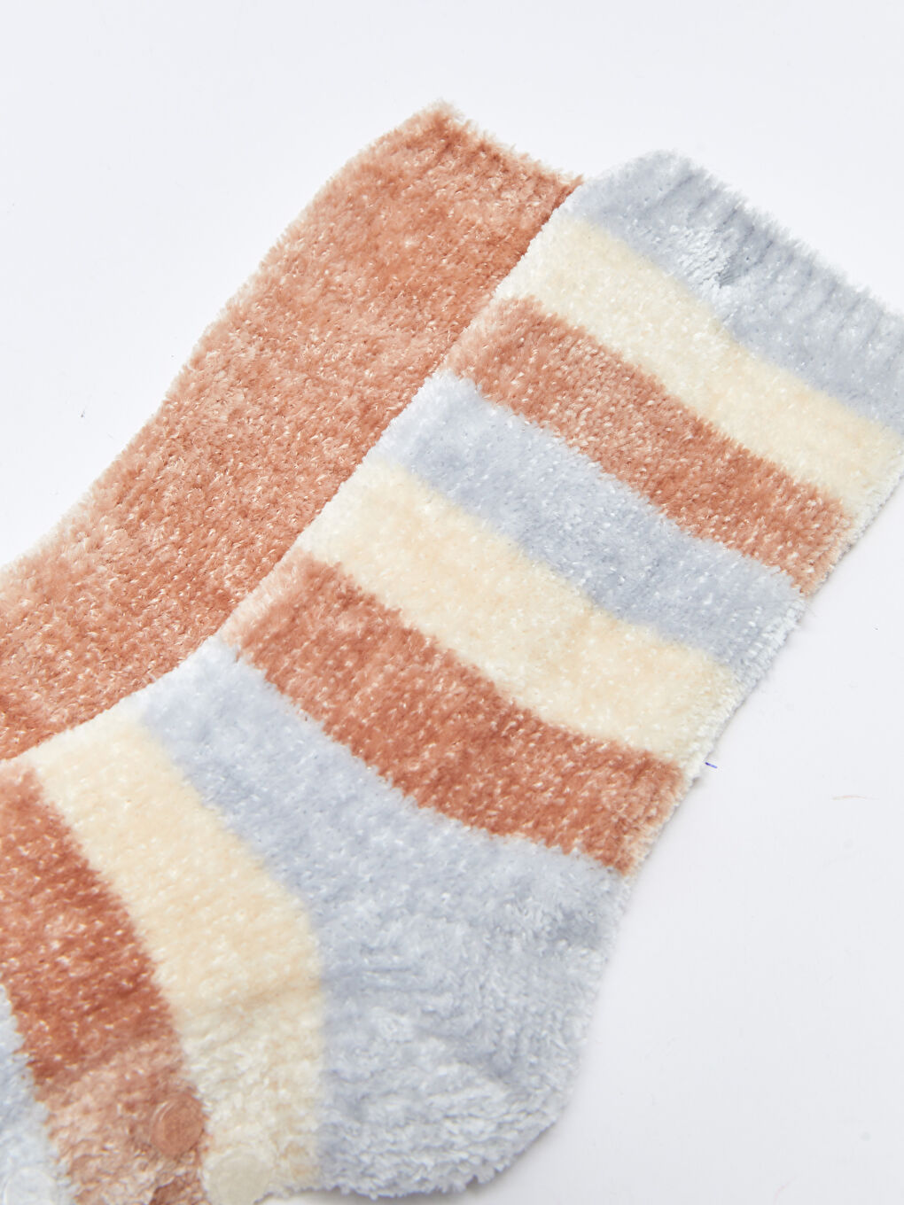 LCW DREAM Farbblock Samt Damen Homewear-Socken 2er-Pack -W25845Z8-J2E