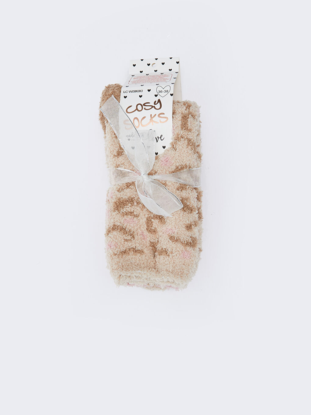 LCW DREAM Gemusterte Homewear-Socken für Damen 2er-Pack -W25846Z8-J0U