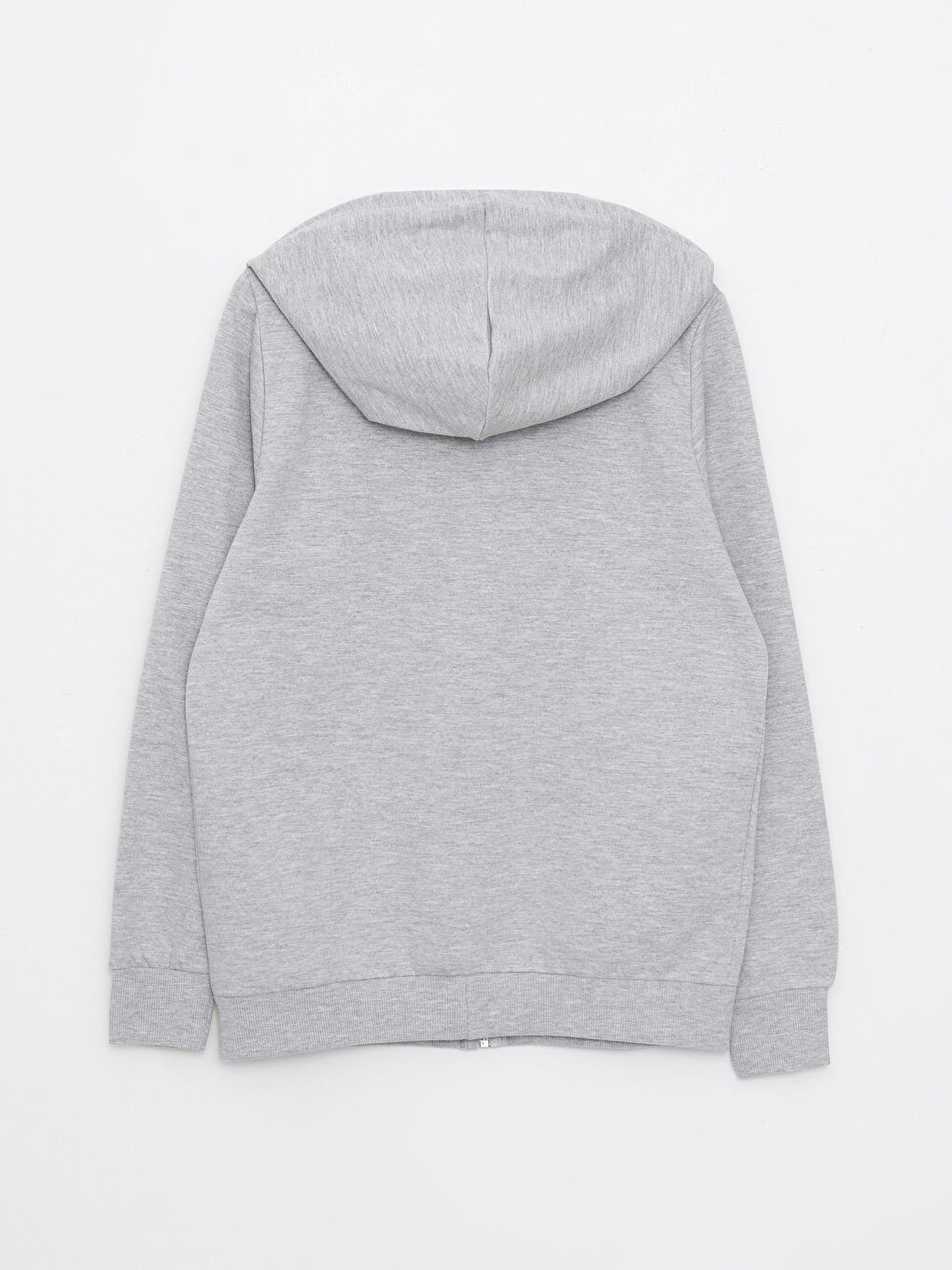 LCWAIKIKI Basic Kapüşonlu Düz Uzun Kollu Kadın Spor Hırka -W25860Z8-CT3