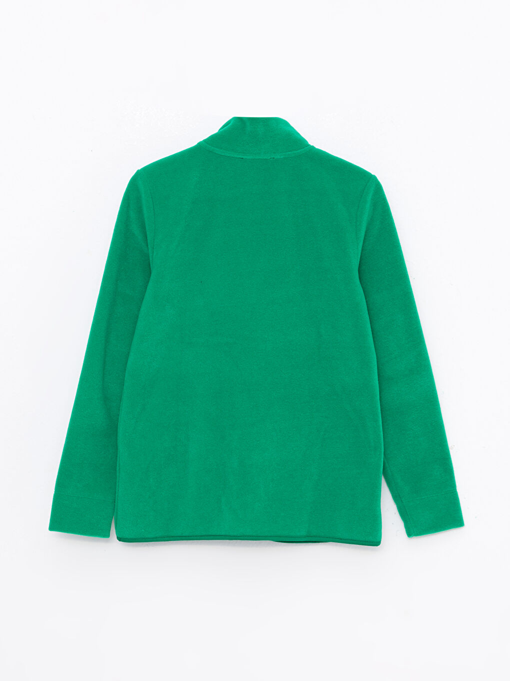 Turtle Neck Regular Long Sleeve Fleece Women's Sports Cardigan-7