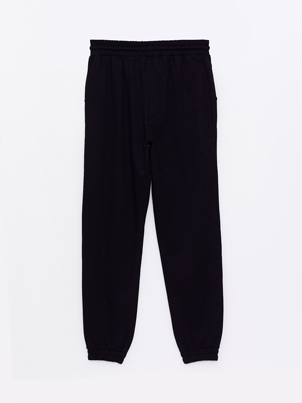 Women's Elasticated Waist Plain Jogger Sweatpants-4