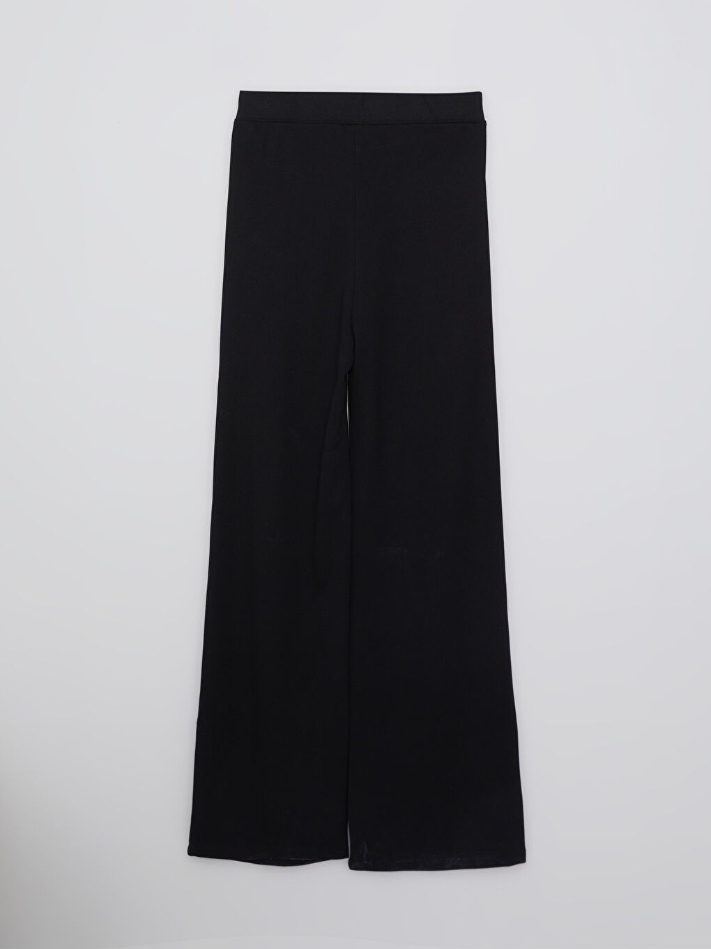 Siyah Kadın Beli Lastikli Düz Eşofman Altı-6