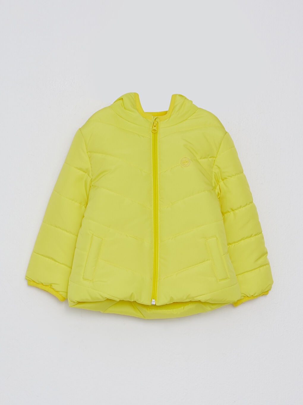 LCW ECO Hooded Long Sleeve Basic Baby Girl Coat -W25880Z1-K5C