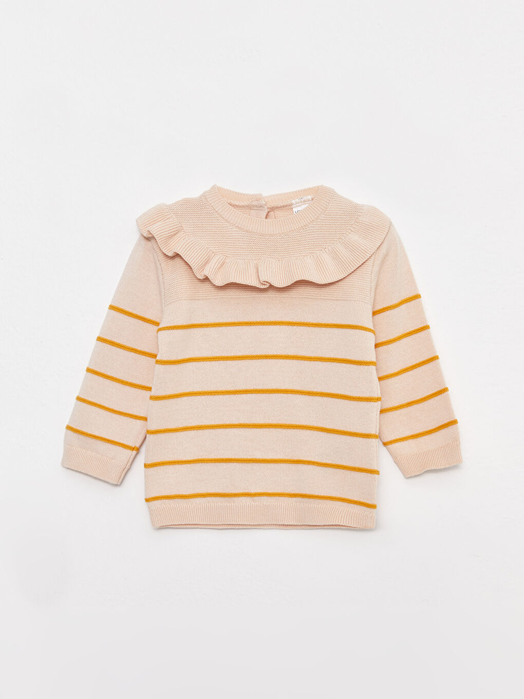 Crew Neck Long Sleeve Baby Girl Tricot Sweater and Trousers 2-Pack Set-1