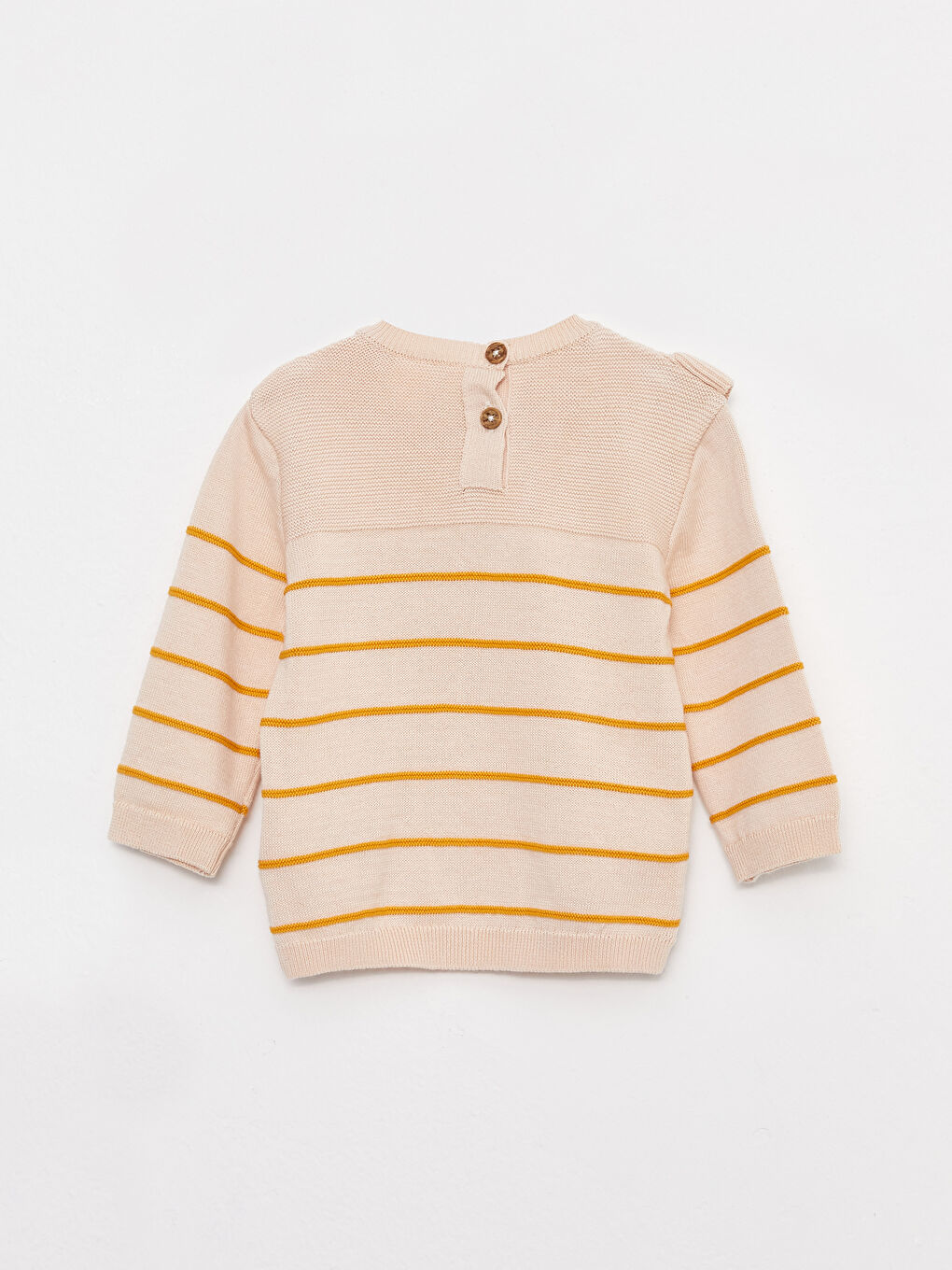 Crew Neck Long Sleeve Baby Girl Tricot Sweater and Trousers 2-Pack Set-3