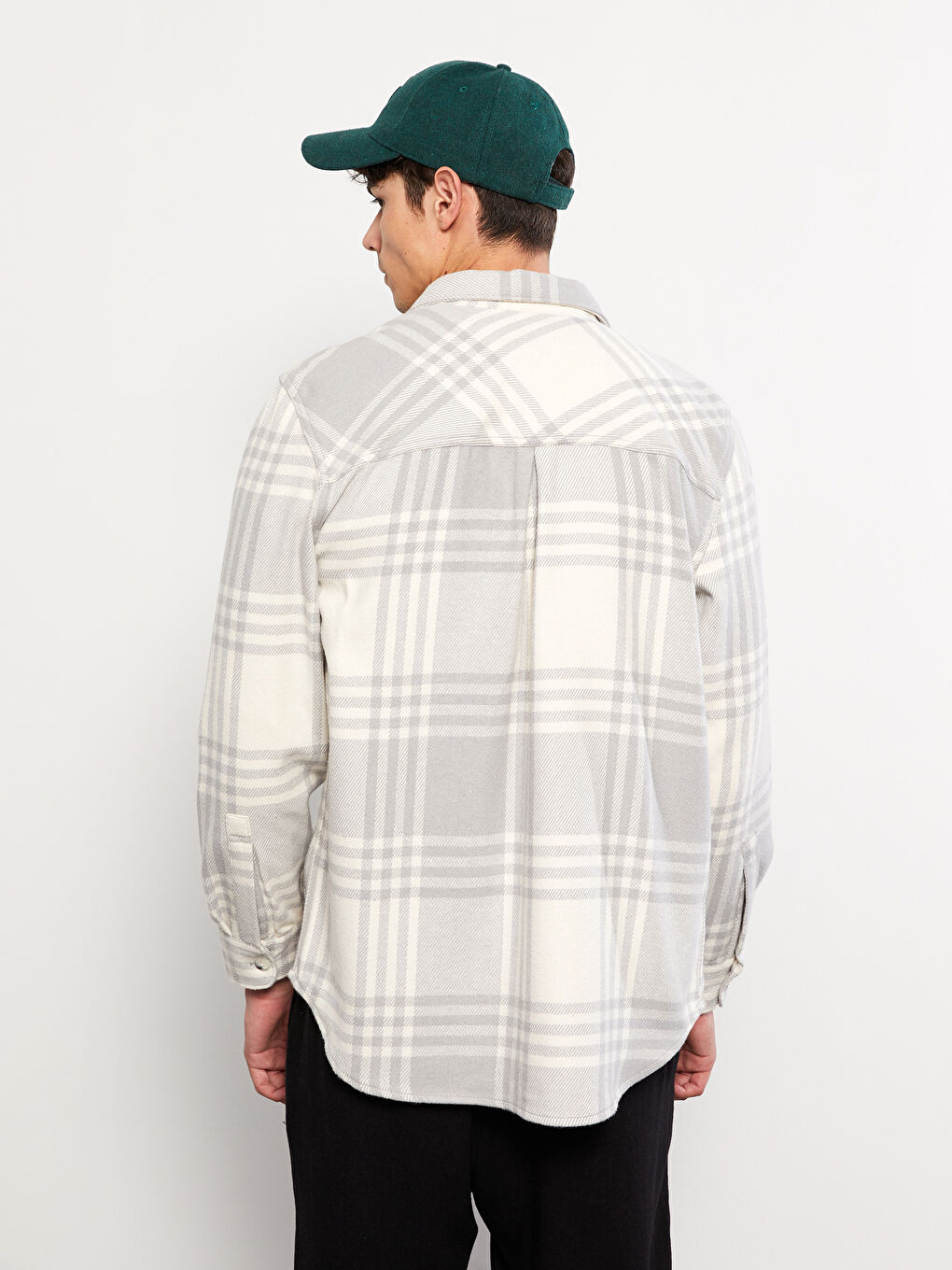 XSIDE Regular Fit Long Sleeve Plaid Men's Flannel Shirt