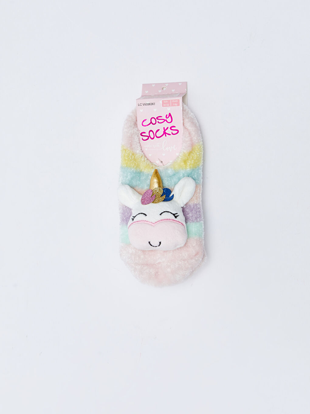 LCW Kids Applique Embroidered Girls' Home Socks -W25922Z4-M0T