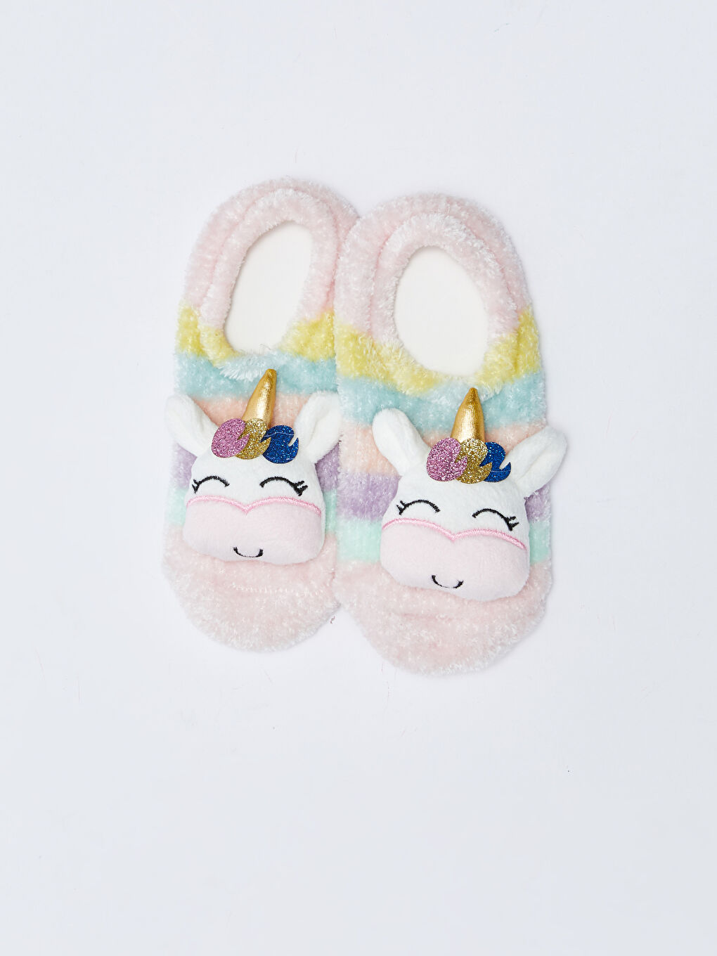 LCW Kids Applique Embroidered Girls' Home Socks -W25922Z4-M0T