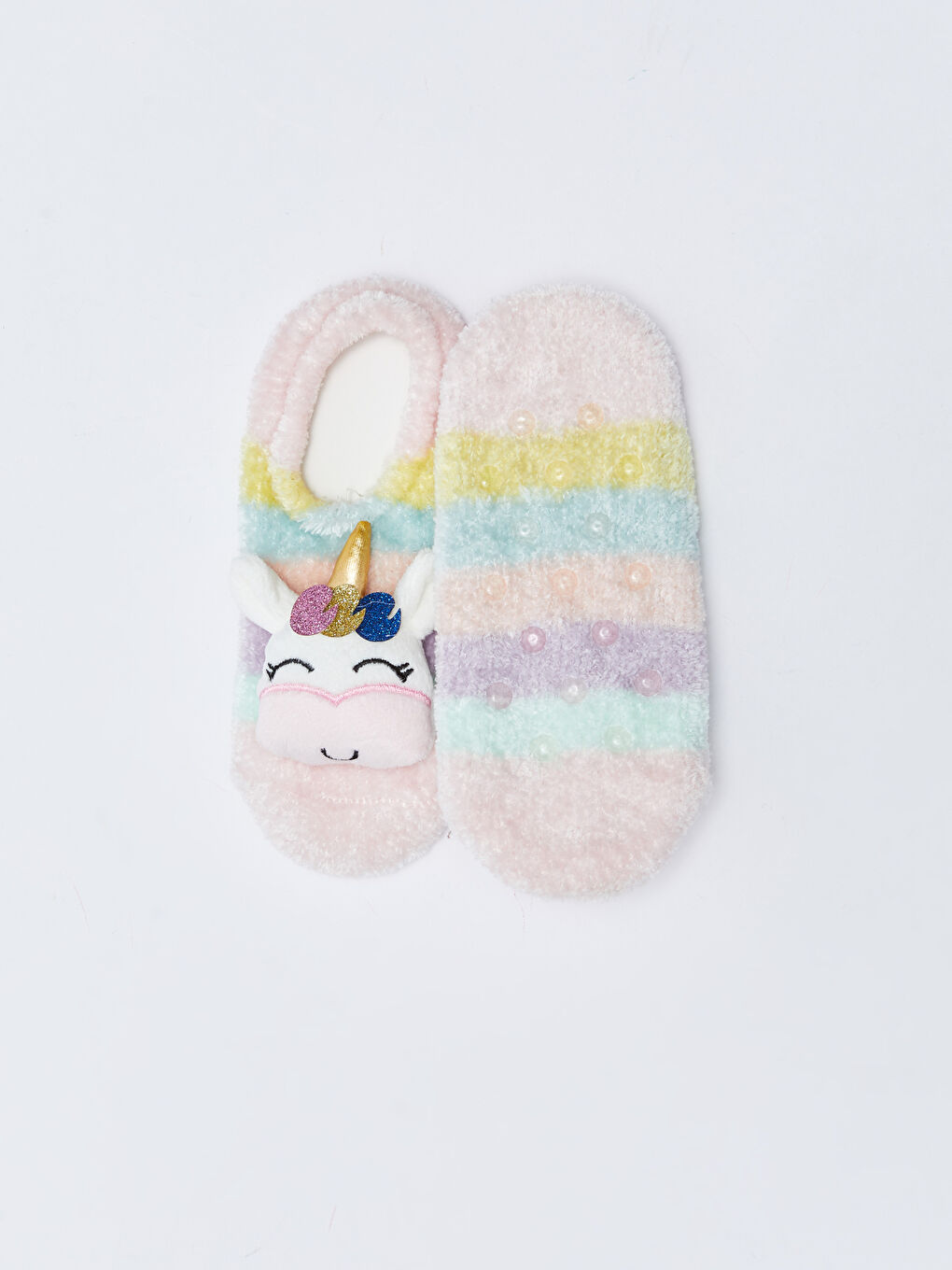 LCW Kids Applique Embroidered Girls' Home Socks -W25922Z4-M0T