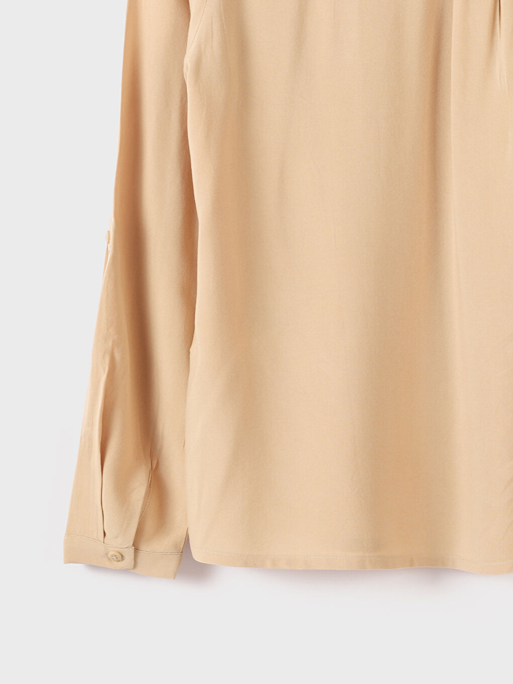 LCWAIKIKI Classic Shirt Collar Plain Long Sleeve Oversized Women's Blouse -W25967Z8-KNF