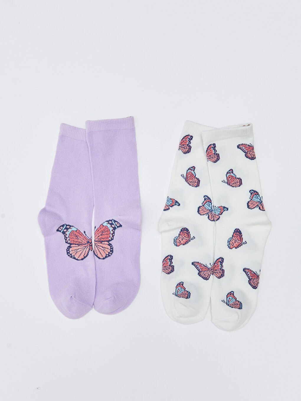 LCW Kids Gemusterte Knöchelsocken für Mädchen 5er-Pack -W25985Z4-J2S