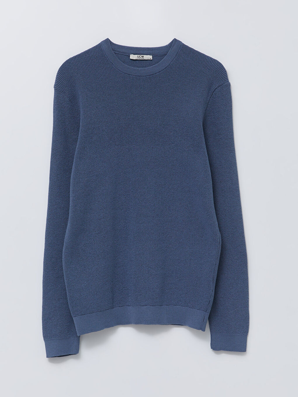 Mavi Bisiklet Yaka Erkek Triko Kazak-5