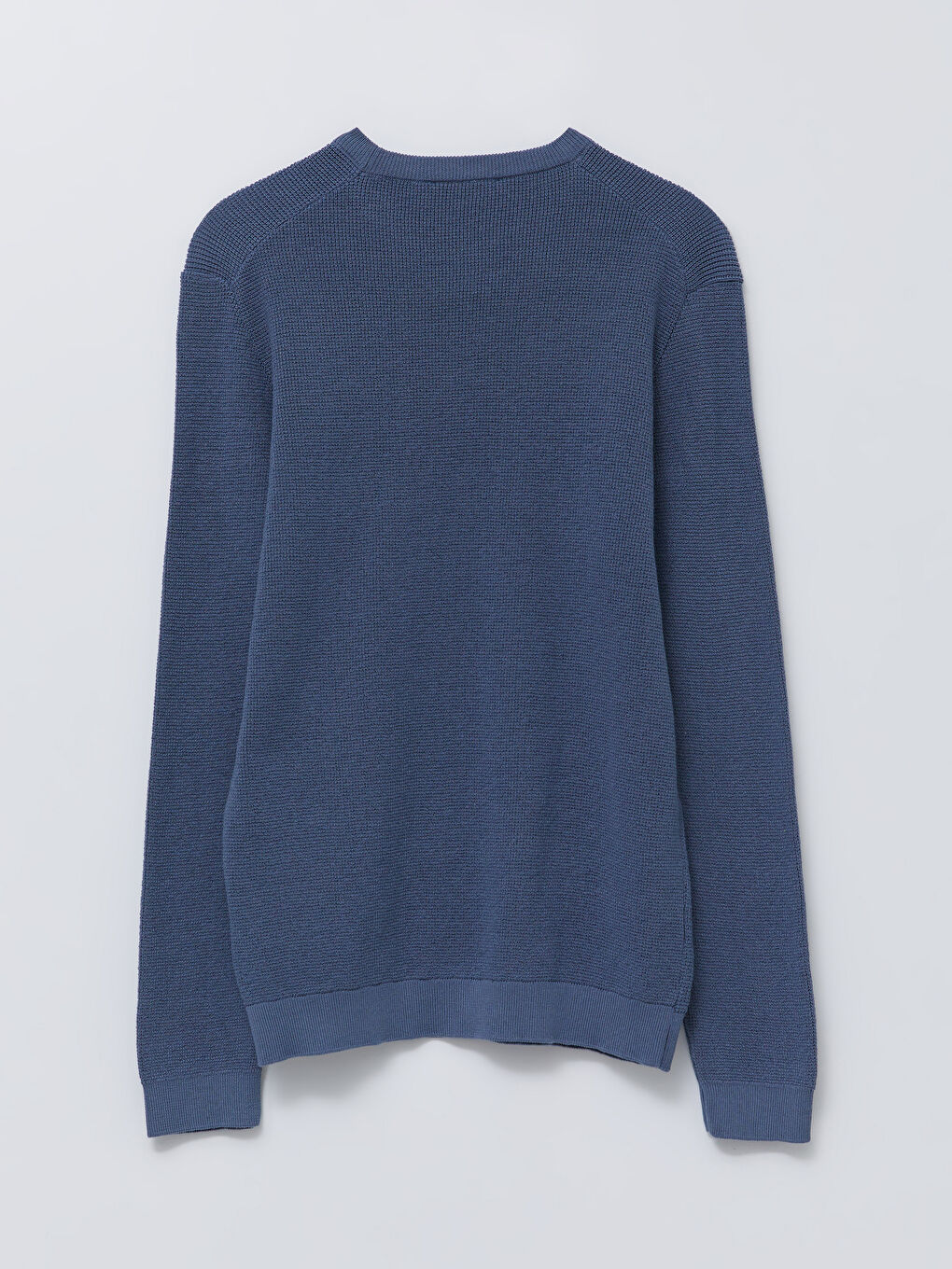 Mavi Bisiklet Yaka Erkek Triko Kazak-6