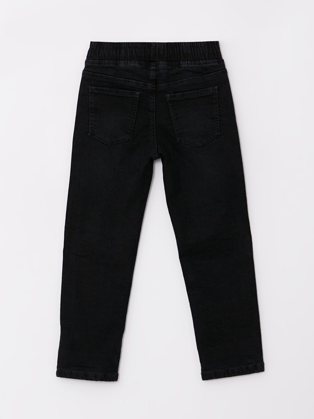 Jean Garçon à Taille Élastiquée Doublé Polaire-2