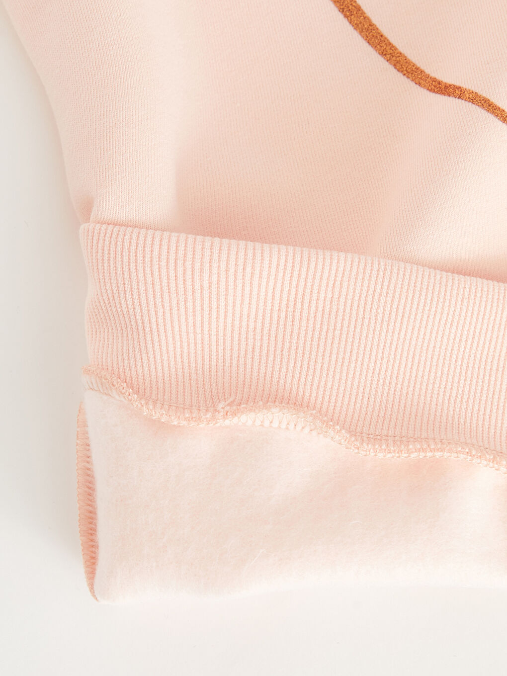 Қыздарға арналған ұзын жеңді принтті дөңгелек жағалы свитшот-2