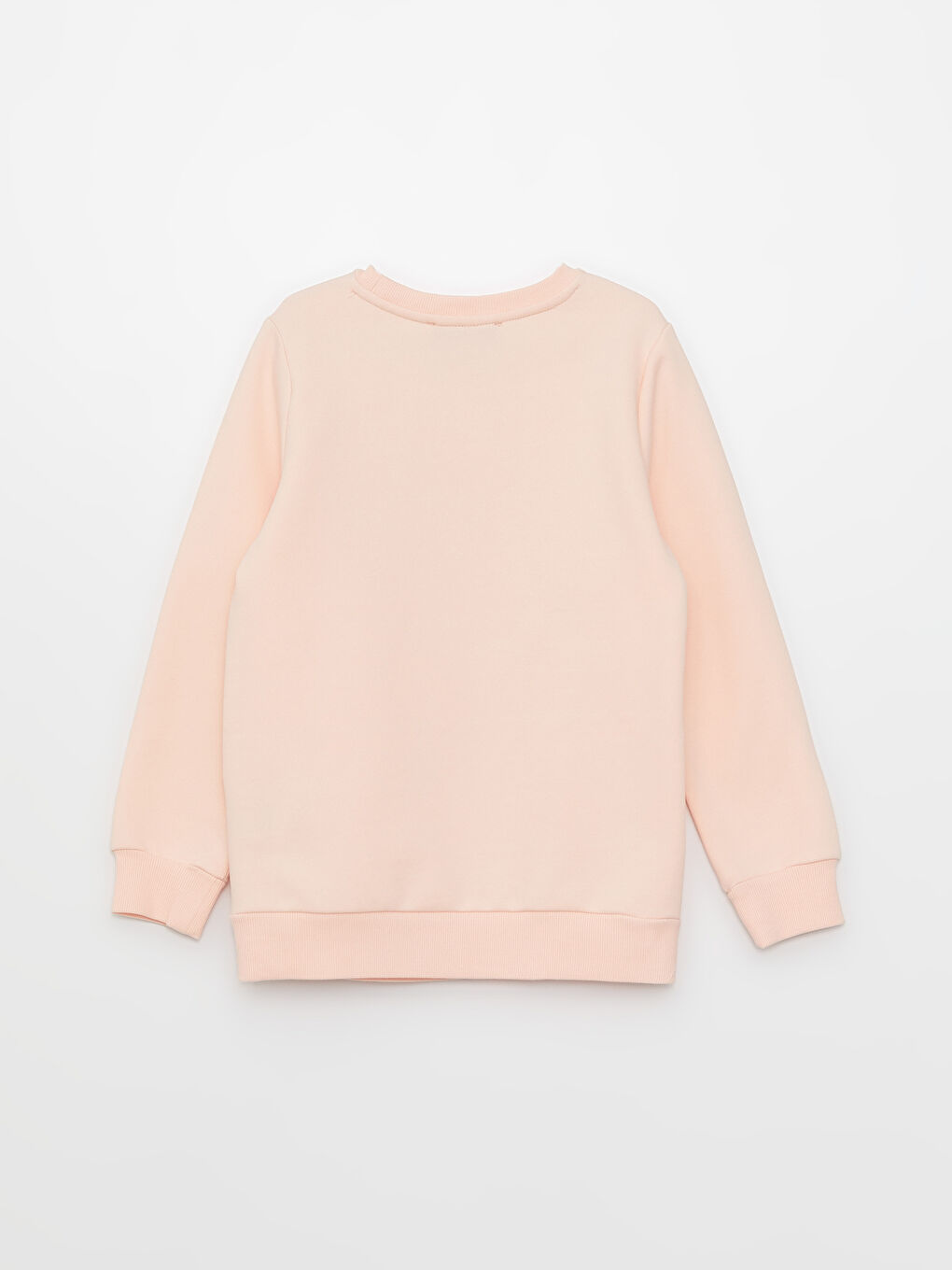 Қыздарға арналған ұзын жеңді принтті дөңгелек жағалы свитшот-3