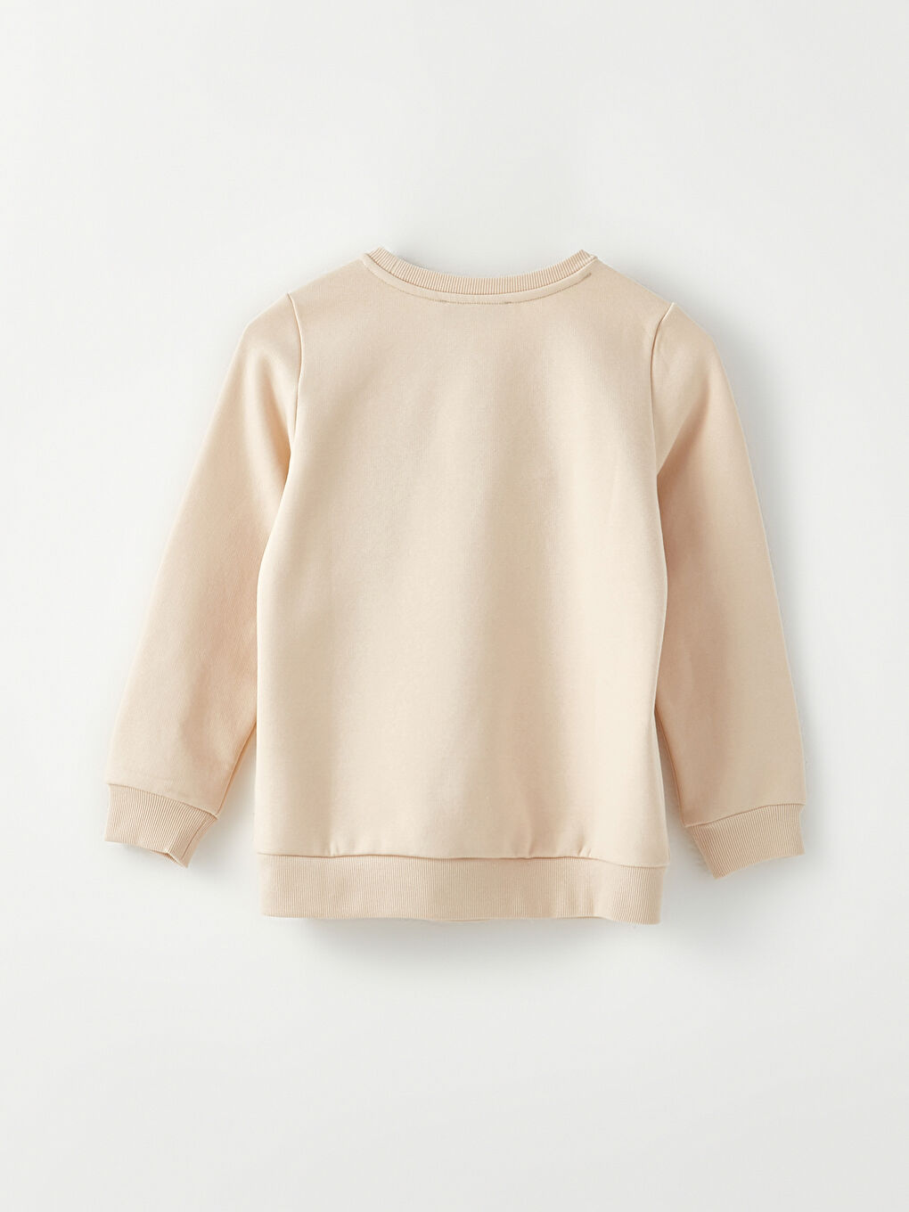 Қыздарға арналған ұзын жеңді принтті дөңгелек жағалы свитшот-1