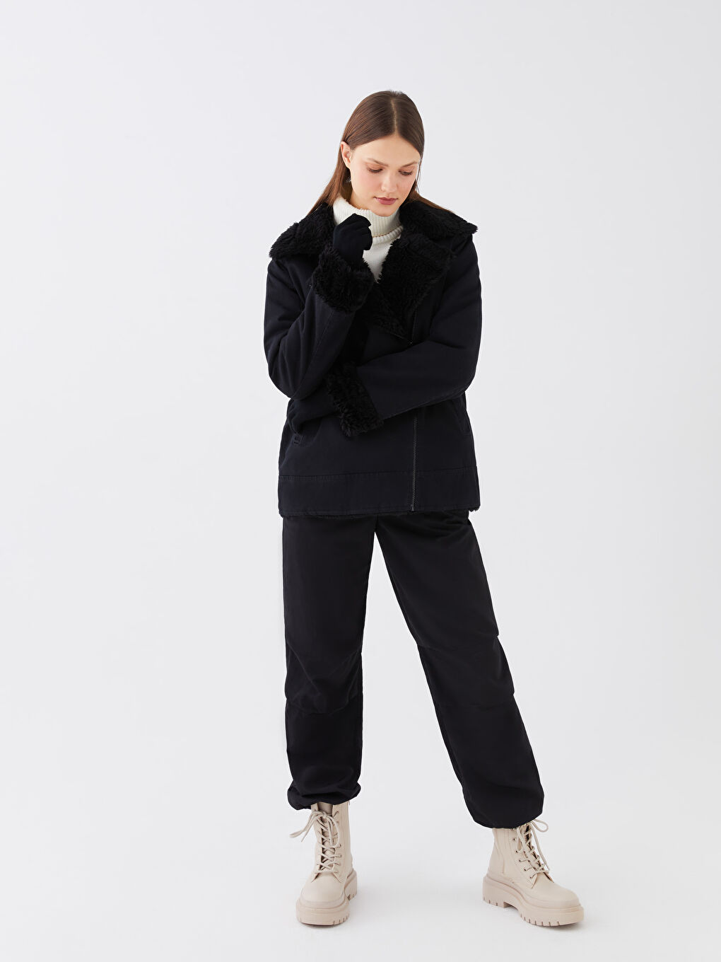 LCW ACCESSORIES Women's Plain Knitwear Gloves -W26054Z8-HEG