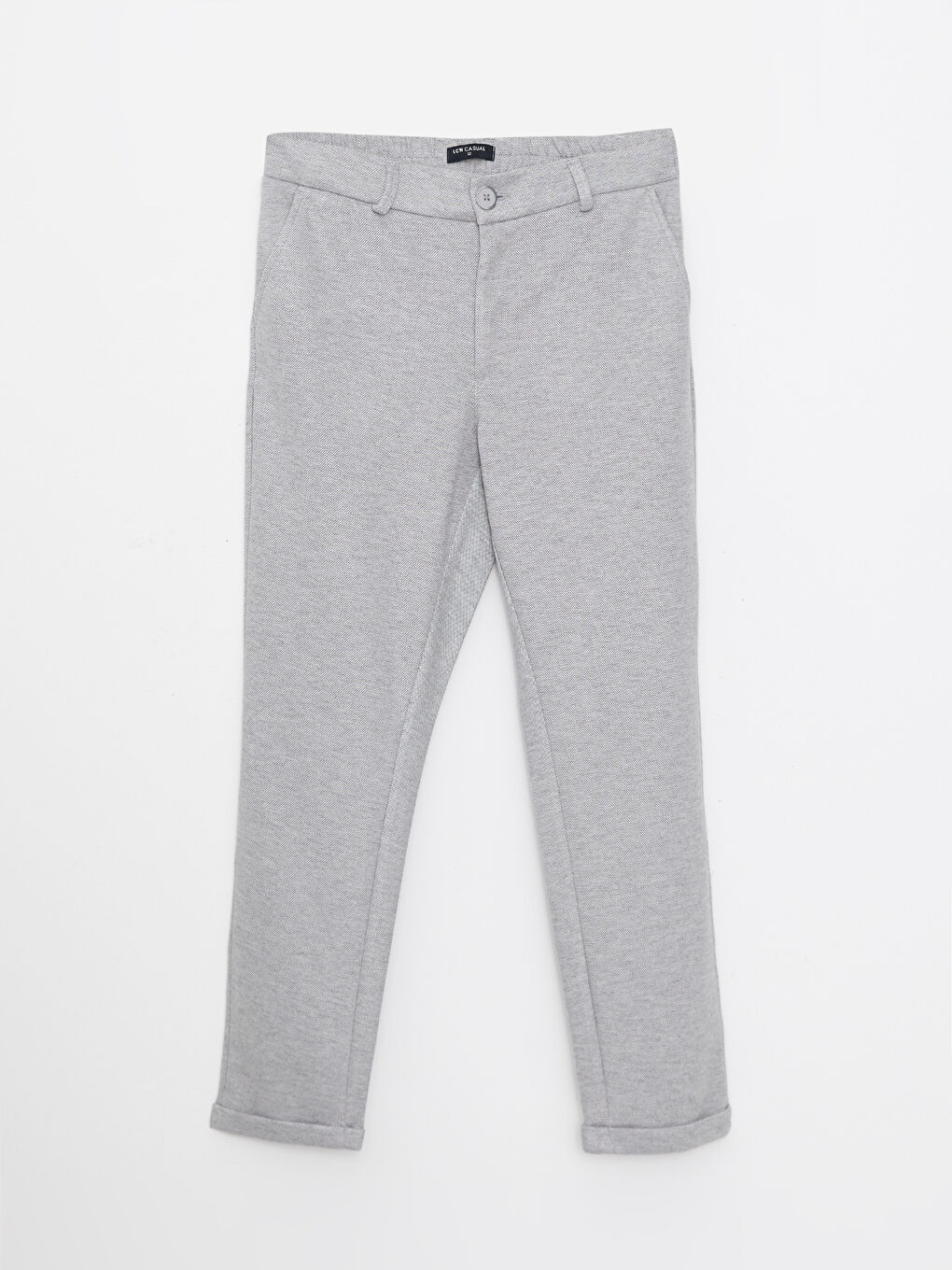 Gri Slim Fit Erkek Pantolon-5