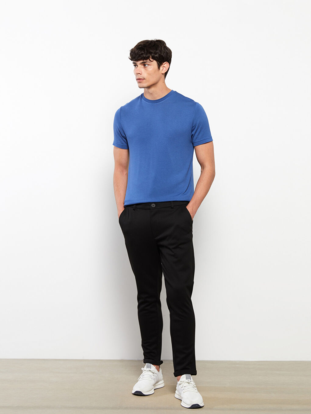 Siyah Slim Fit Erkek Pantolon-1