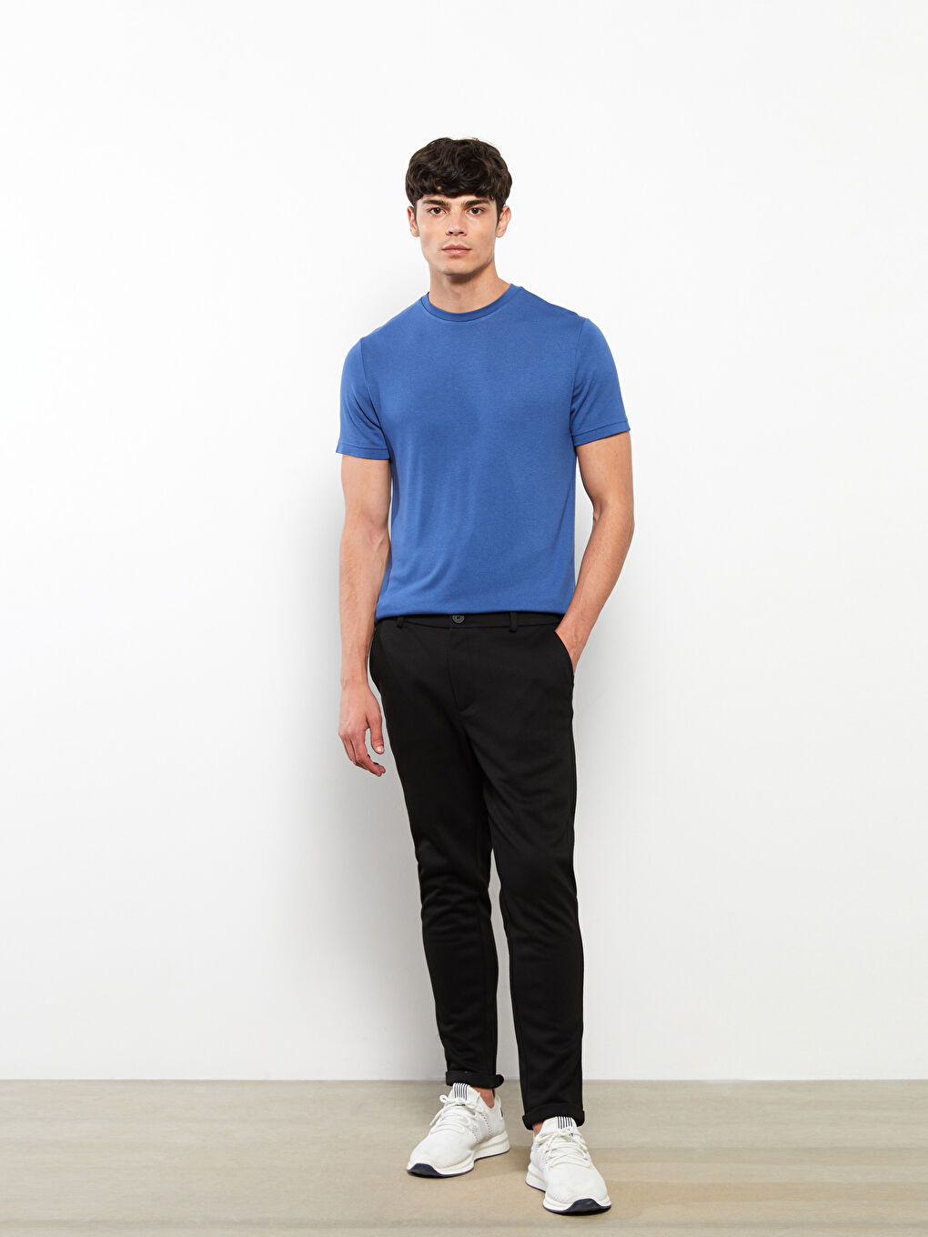 Siyah Slim Fit Erkek Pantolon-2