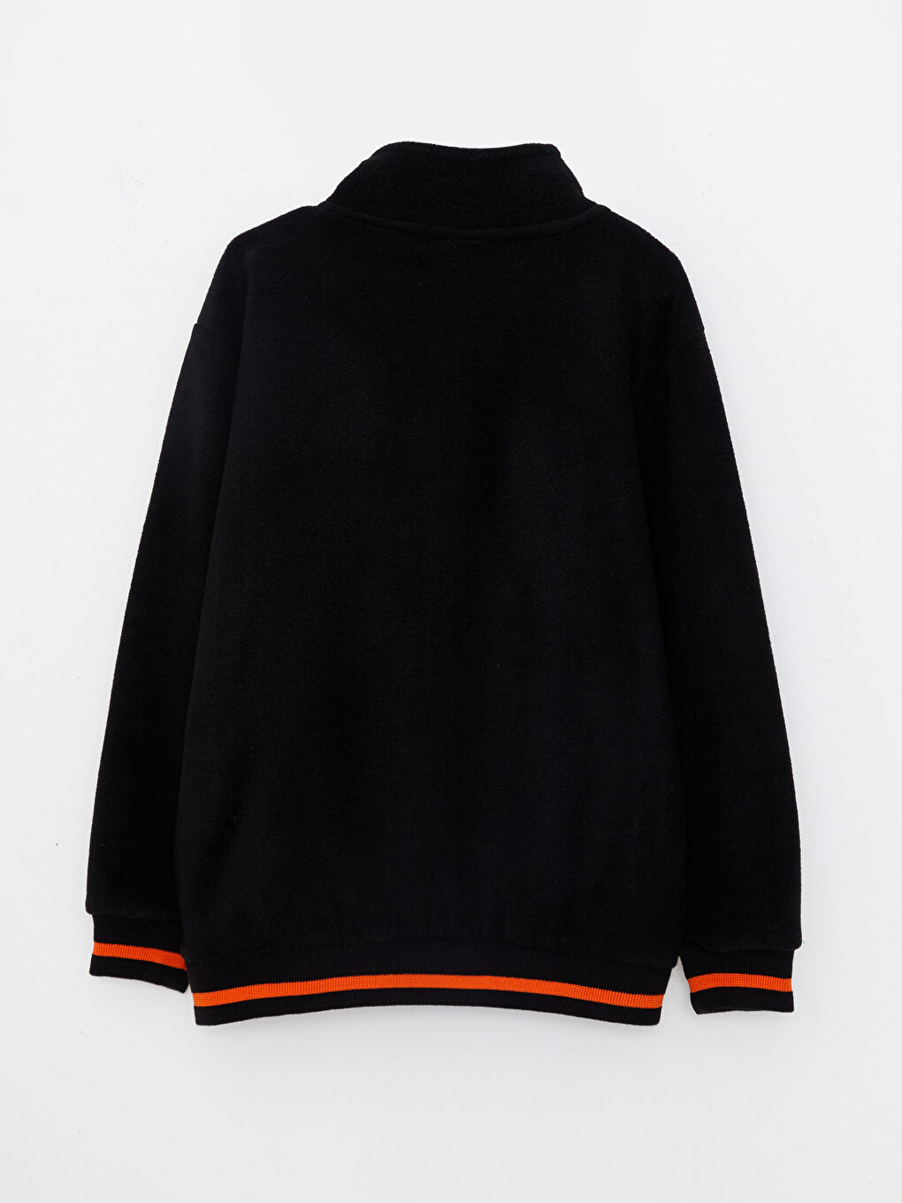 Turtle Neck Embroidered Long Sleeve Fleece Boy Sweatshirt -W26094Z4-CVL