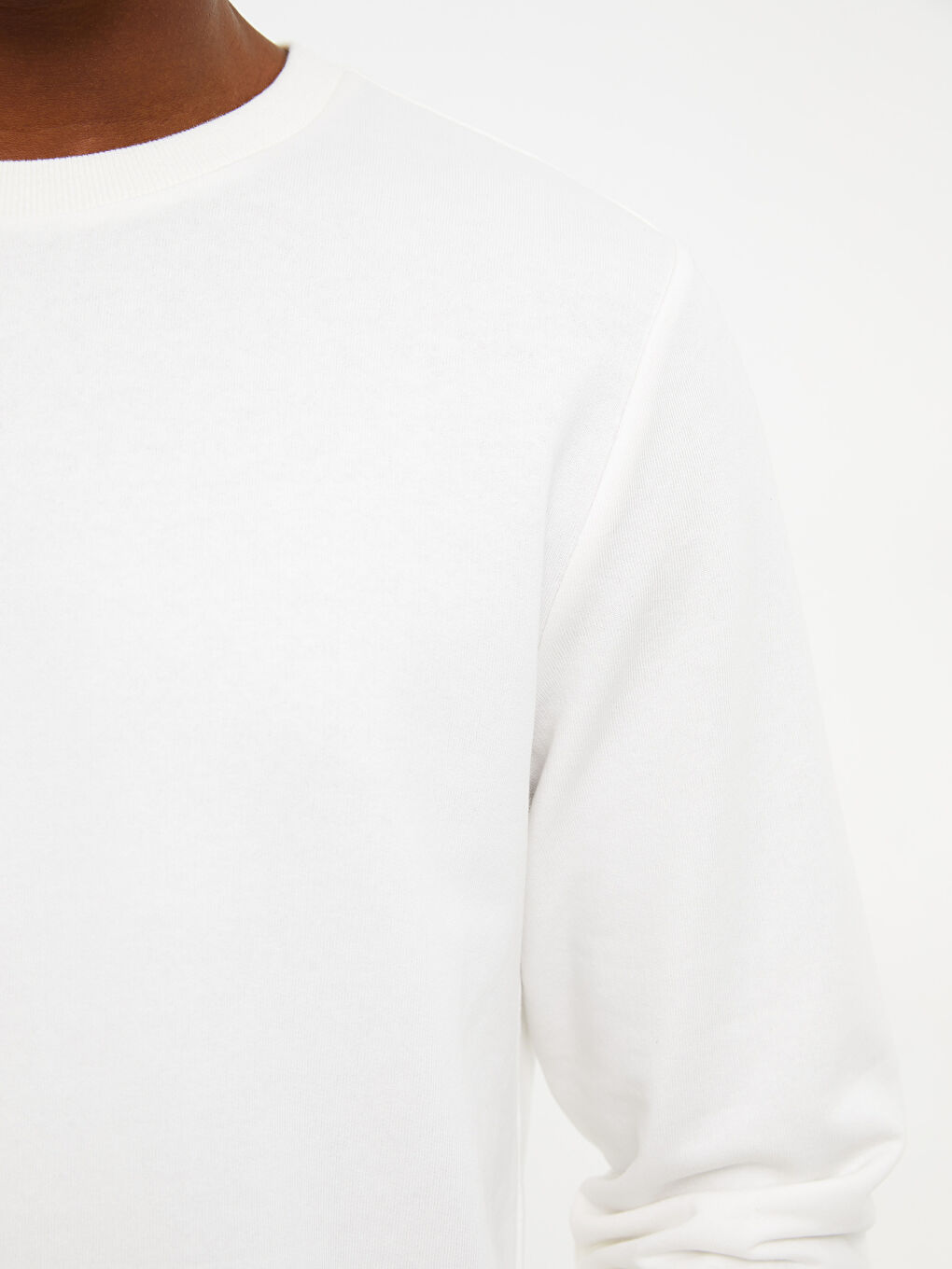 Crew Neck Long Sleeve Men's Sweatshirt -W26104Z8-R5B