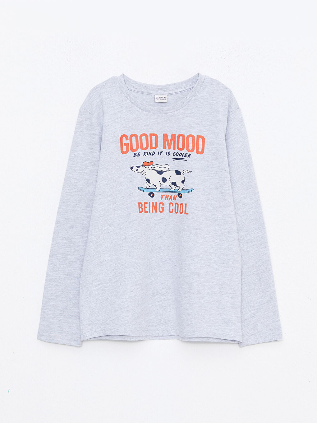 LCW Kids Rundhalsausschnitt Bedrucktes Langarm T-Shirt für Jungen -W26110Z4-LAK