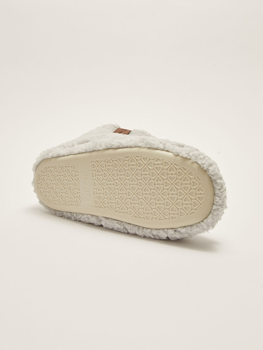 Gri Pelüş Kadın Ev Botu-3