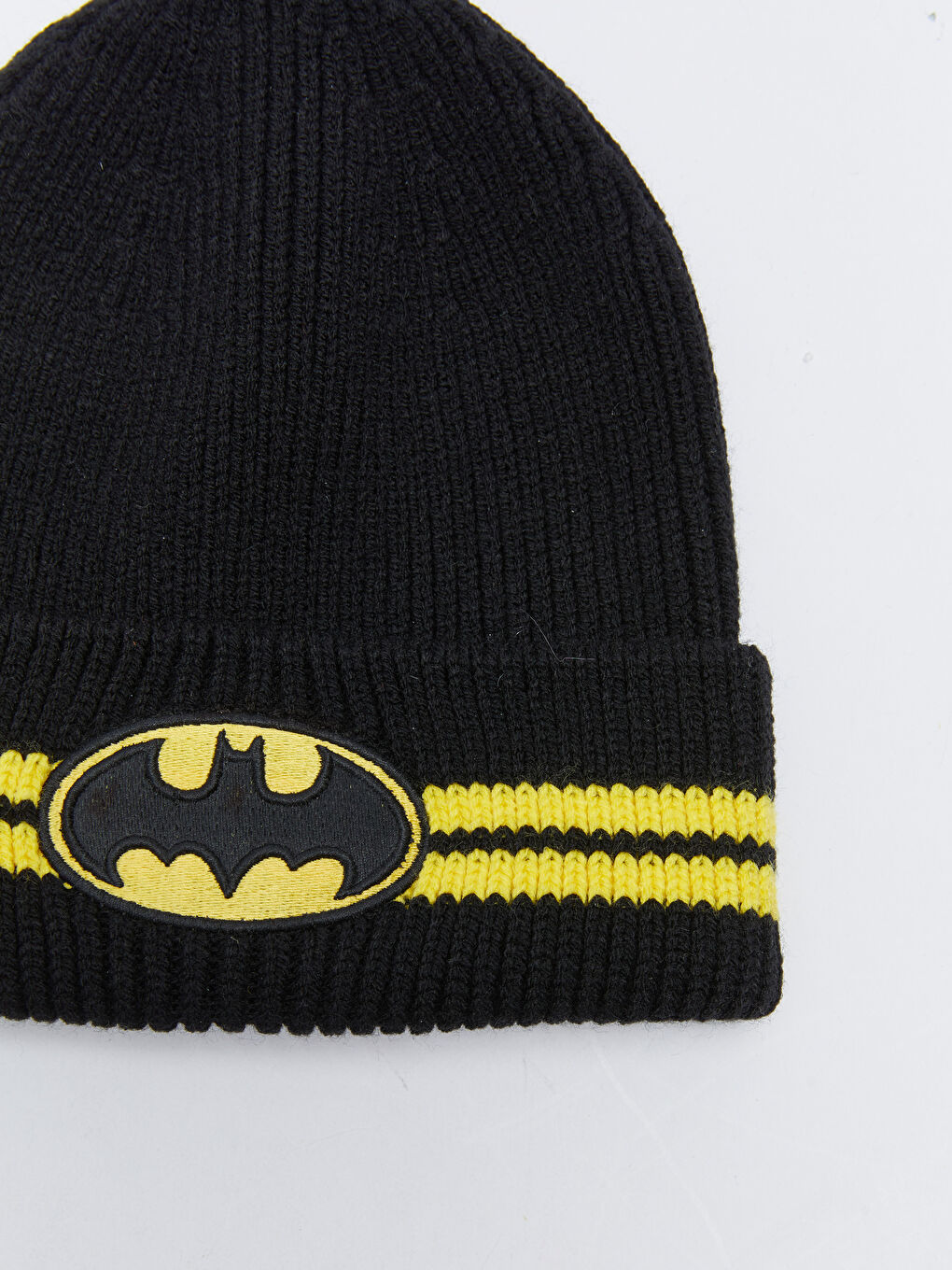 Siyah Batman Lisanslı Erkek Çocuk Triko Bere-2