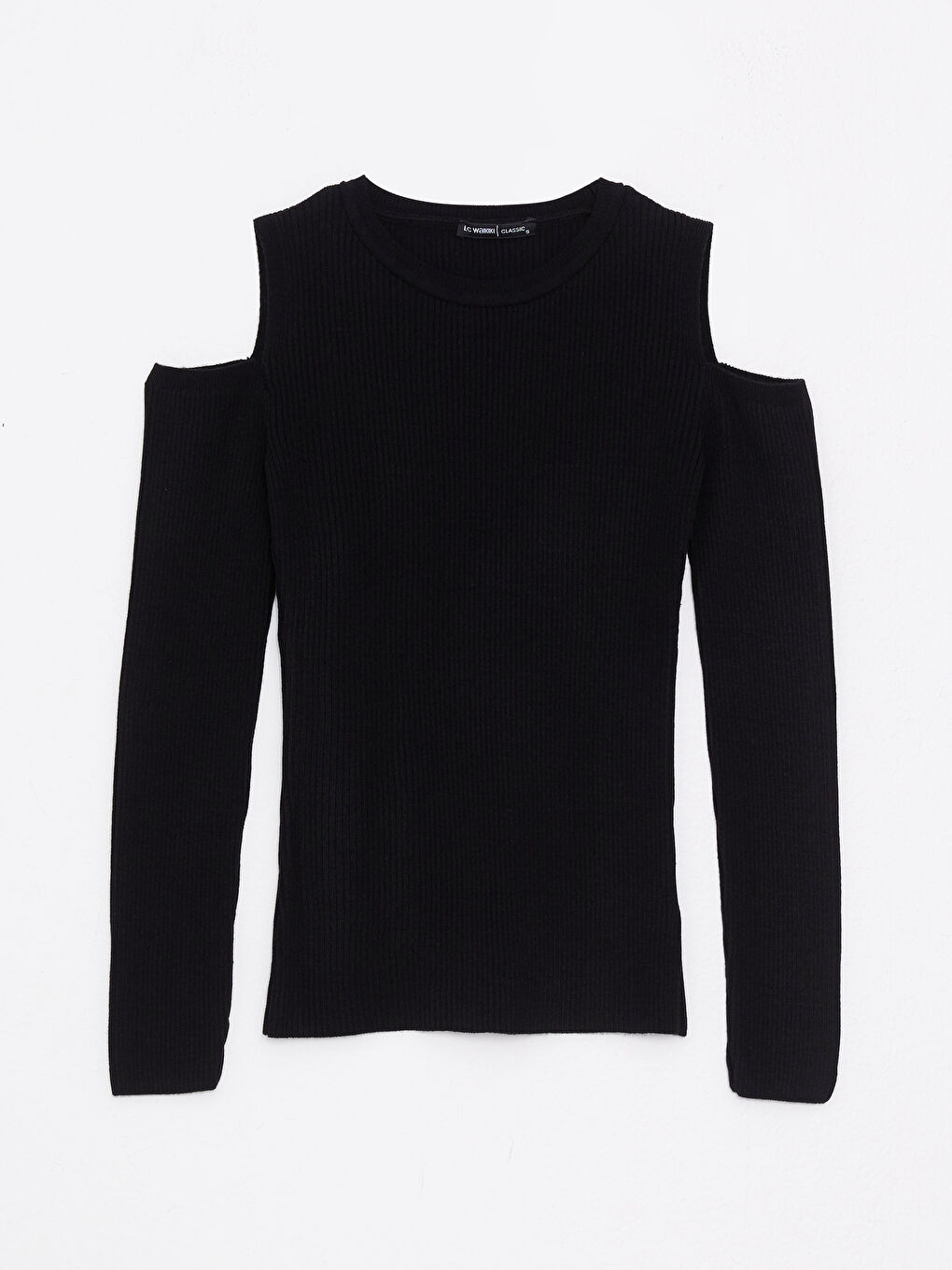 LCWAIKIKI Basic Rundhalsausschnitt Schlicht Langarm Damen Strickpullover -W26174Z8-CVL