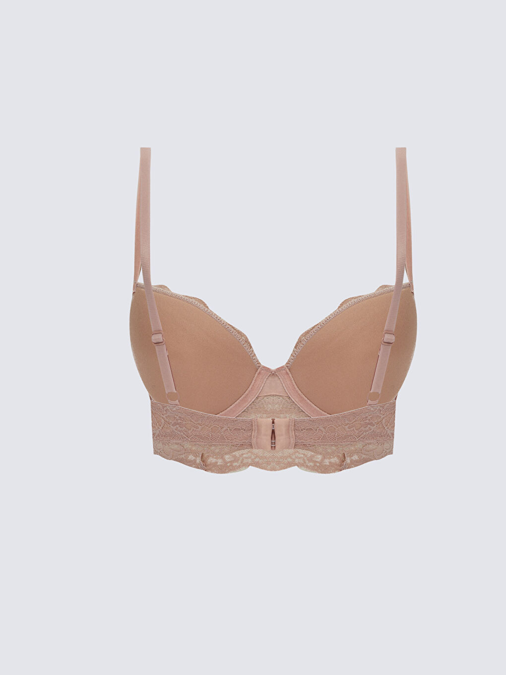 LCW DREAM Mat Pembe Balenli Yarım Dolgulu Dantelli Bralet - 1