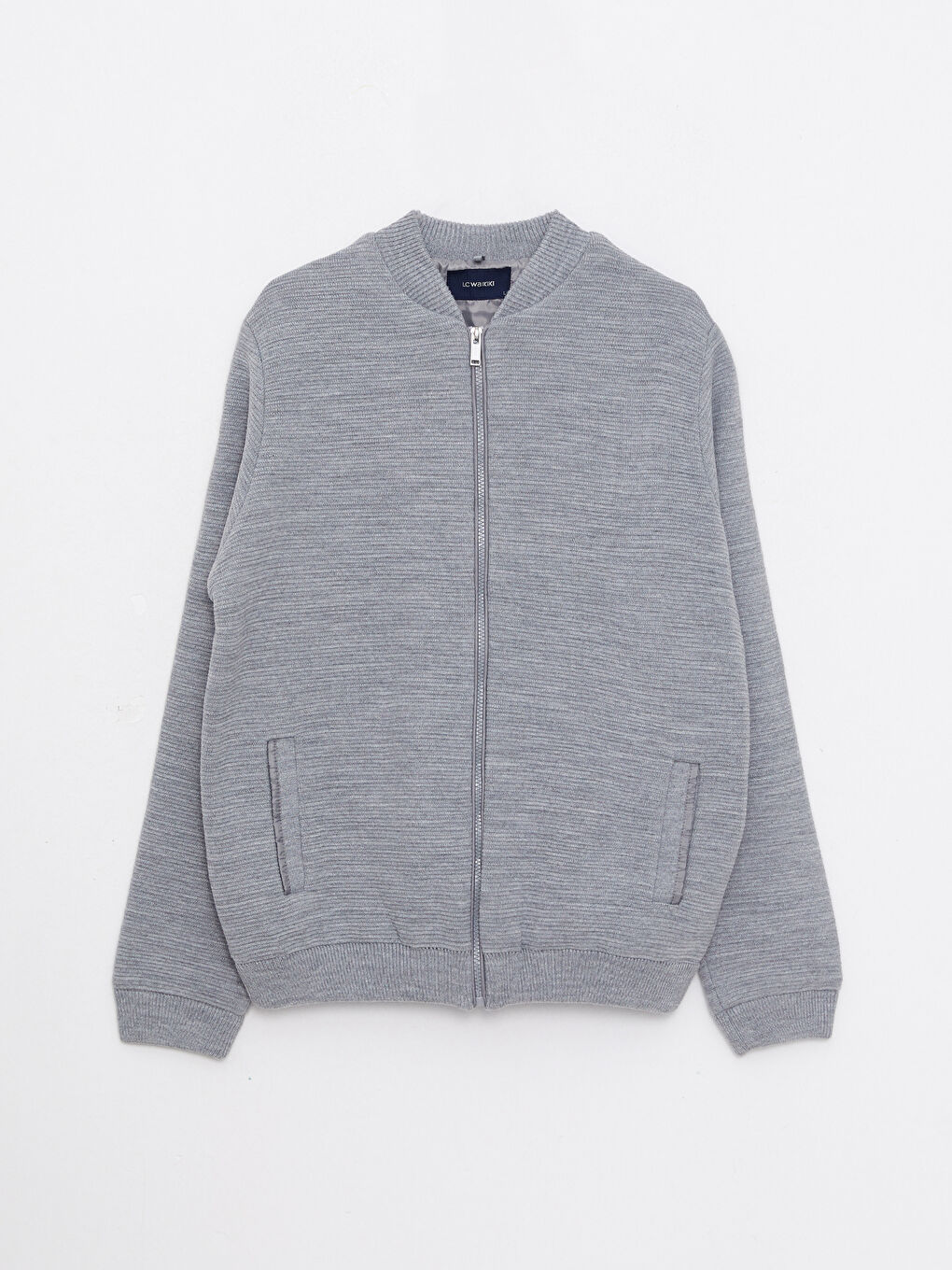 Standard Fit College Collar Men's Knitwear Cardigan