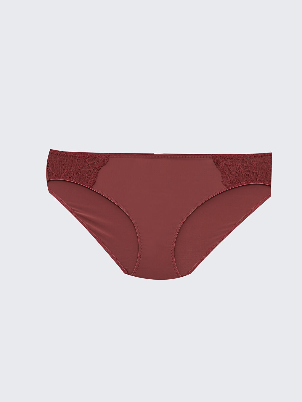 LCW DREAM Bordo Dantel Detaylı Bikini Külot