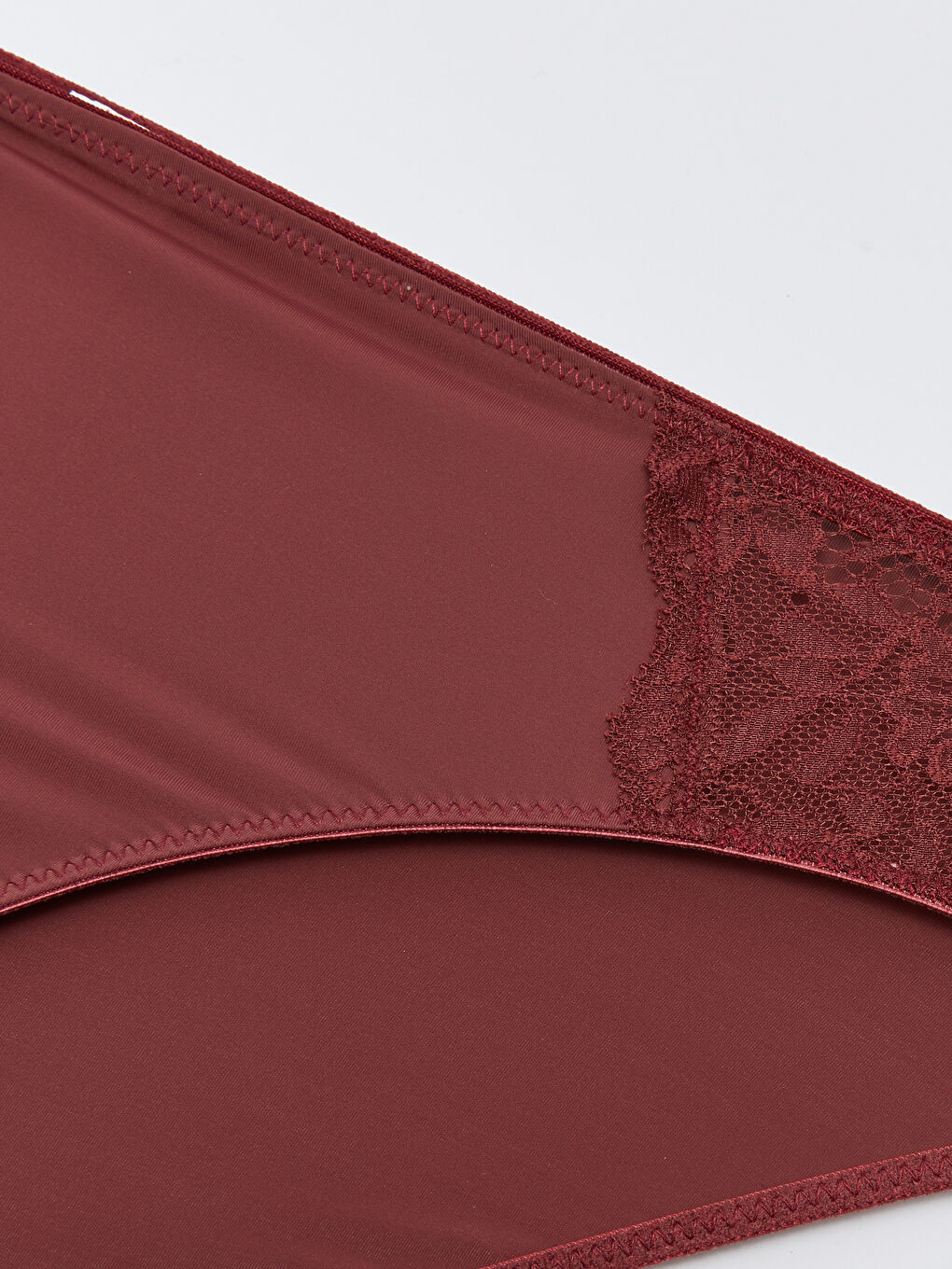 LCW DREAM Bordo Dantel Detaylı Bikini Külot - 2