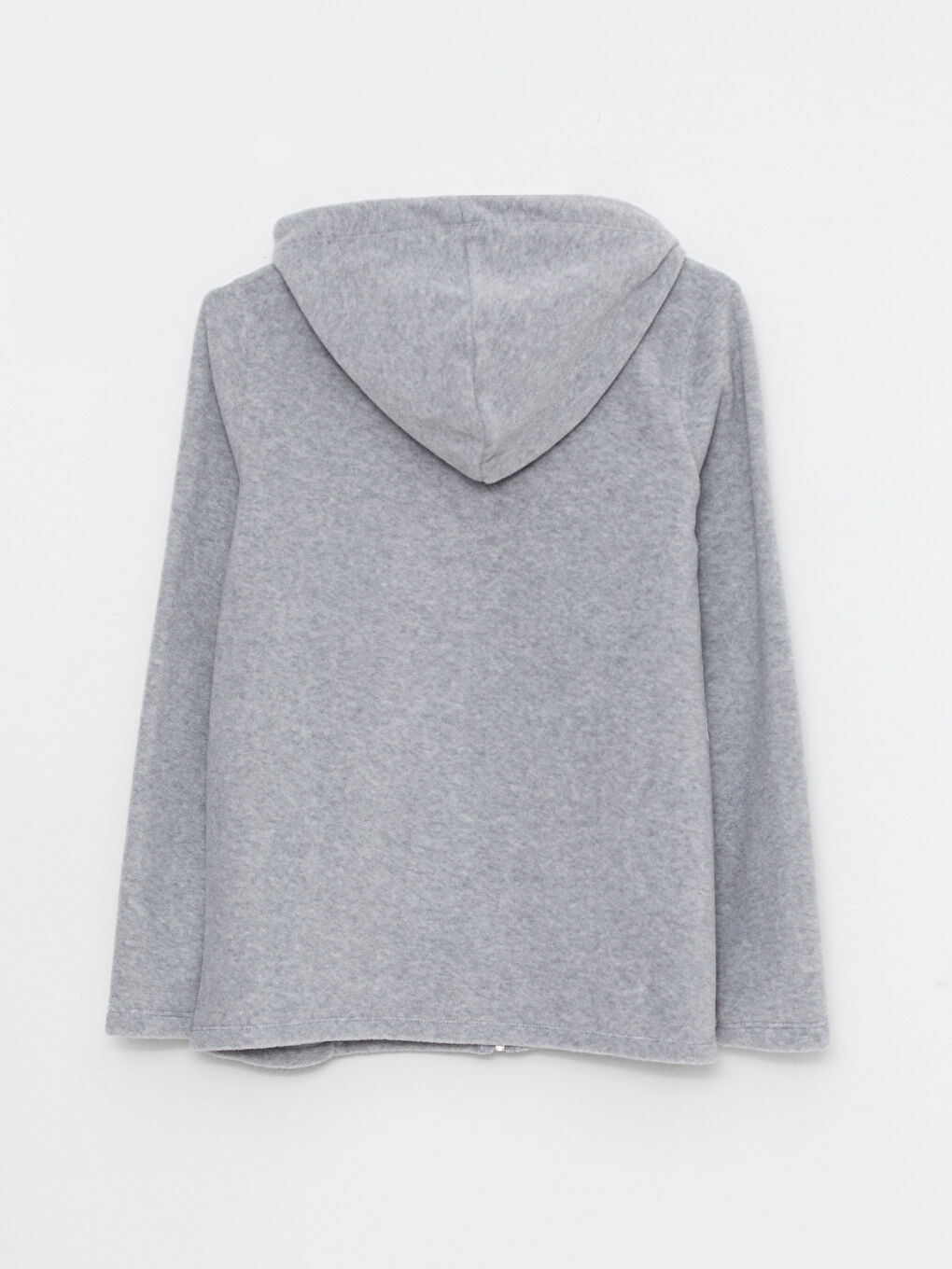 Hooded Regular Long Sleeve Fleece Women's Sports Cardigan-5