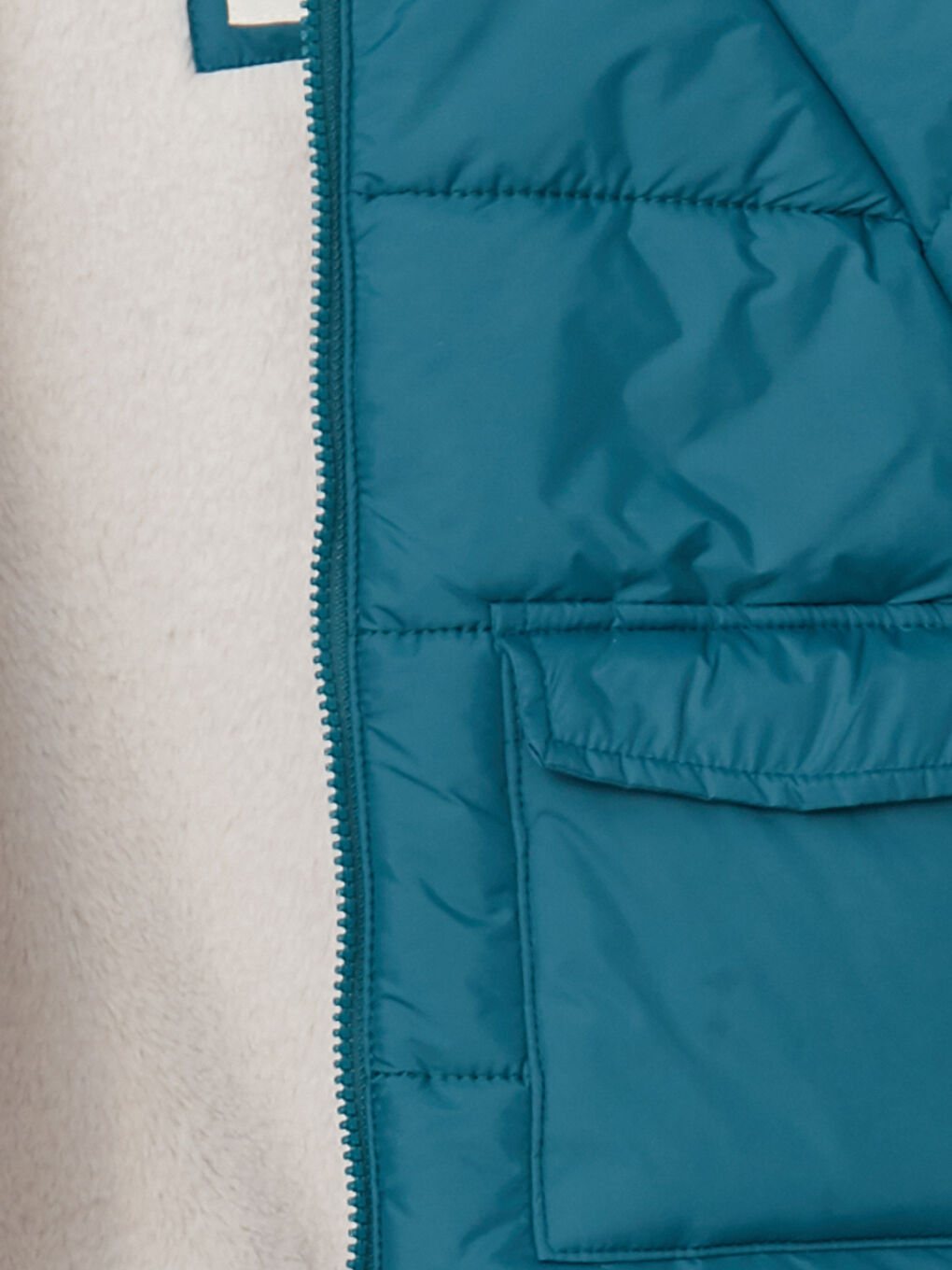 Petrol Kapüşonlu Uzun Kollu Erkek Bebek Parka-1