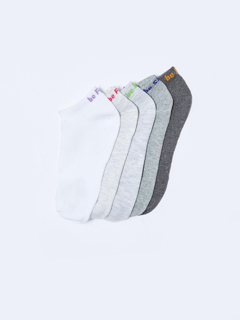LCW DREAM Printed Women's Trainer Socks 5 Pack -W26228Z8-J5E