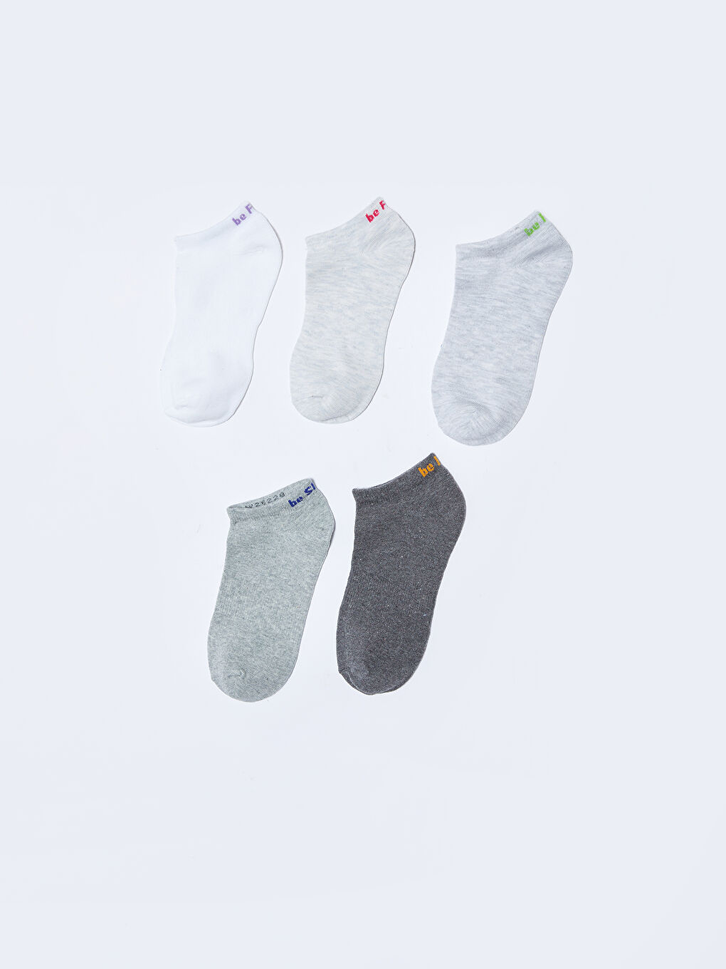 LCW DREAM Printed Women's Trainer Socks 5 Pack -W26228Z8-J5E