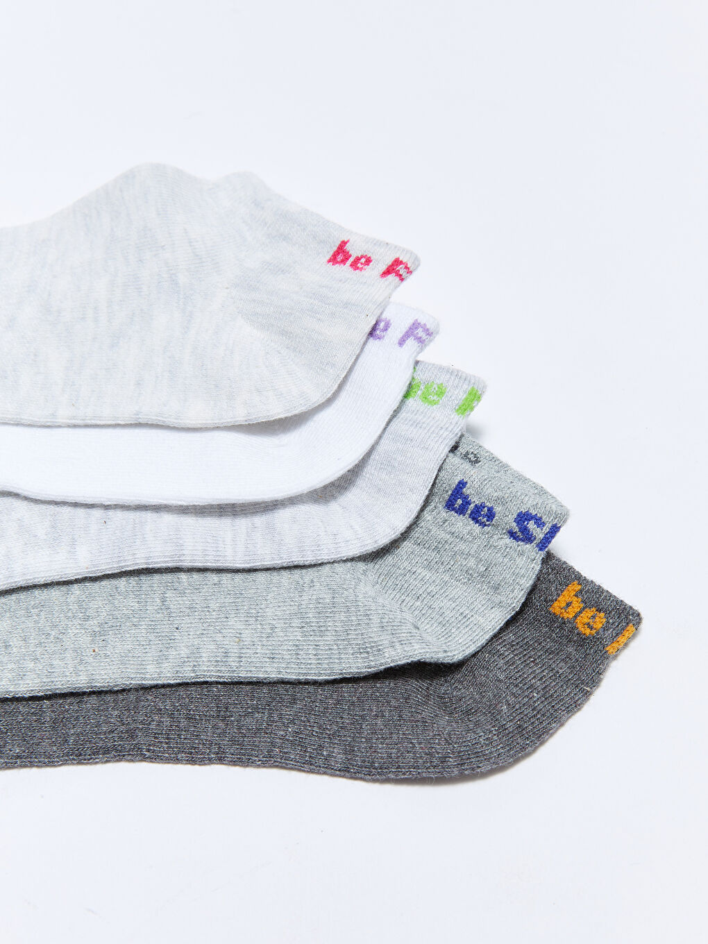 LCW DREAM Printed Women's Trainer Socks 5 Pack -W26228Z8-J5E